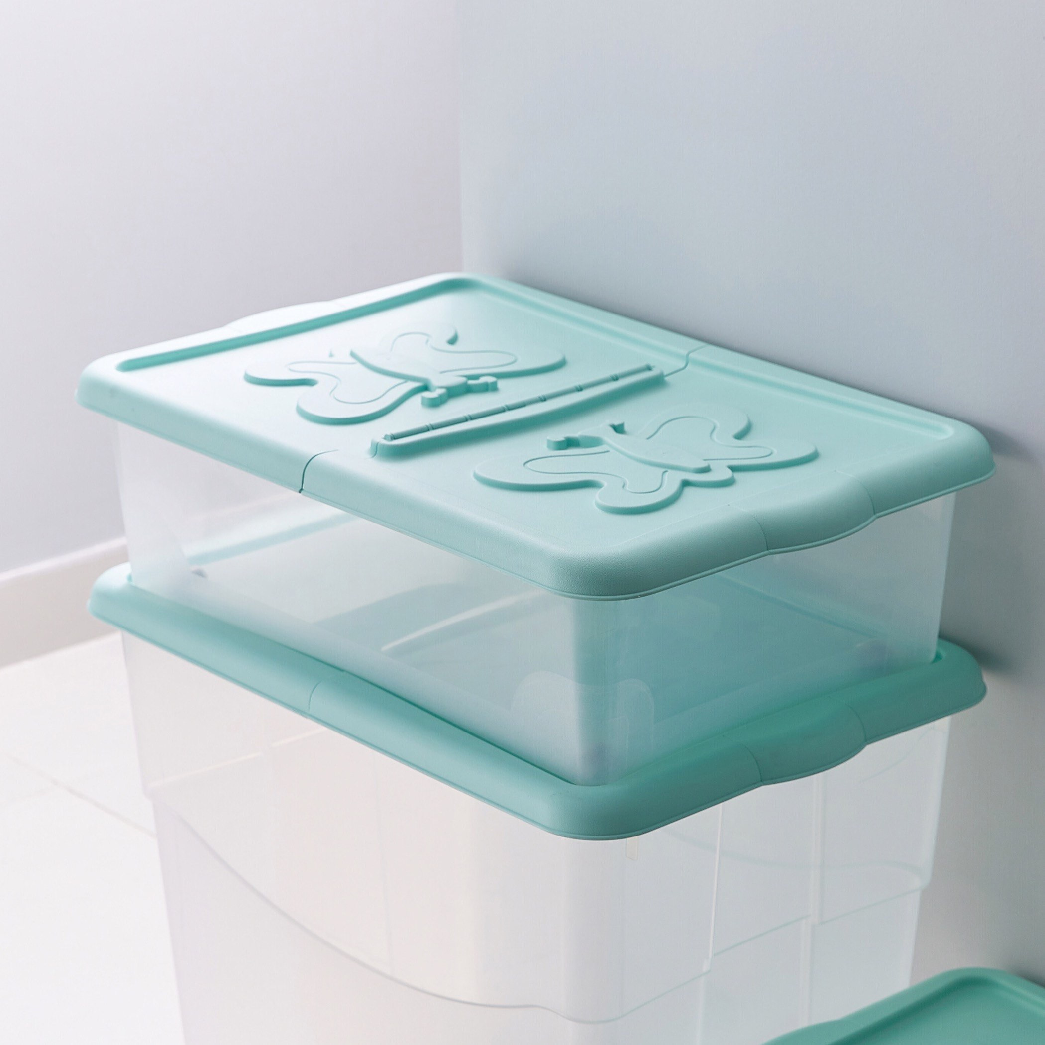 صندوق تخزين بغطاء مزدوج - 27 لتر-hbxbedroom-bedroomaccessories-bedroomstorage-image-2