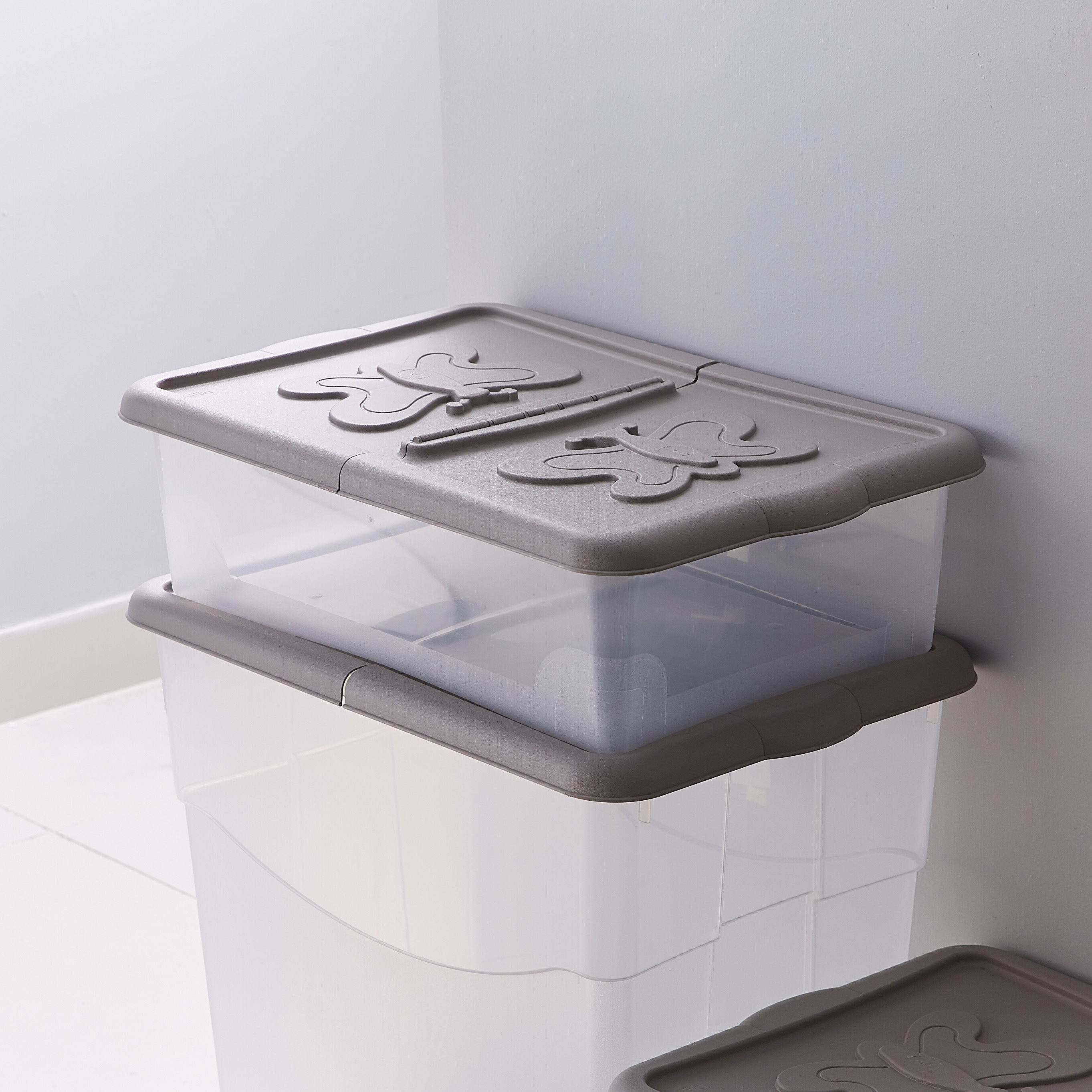 صندوق تخزين بغطاء مزدوج - 27 لتر-hbxbedroom-bedroomaccessories-bedroomstorage-image-2