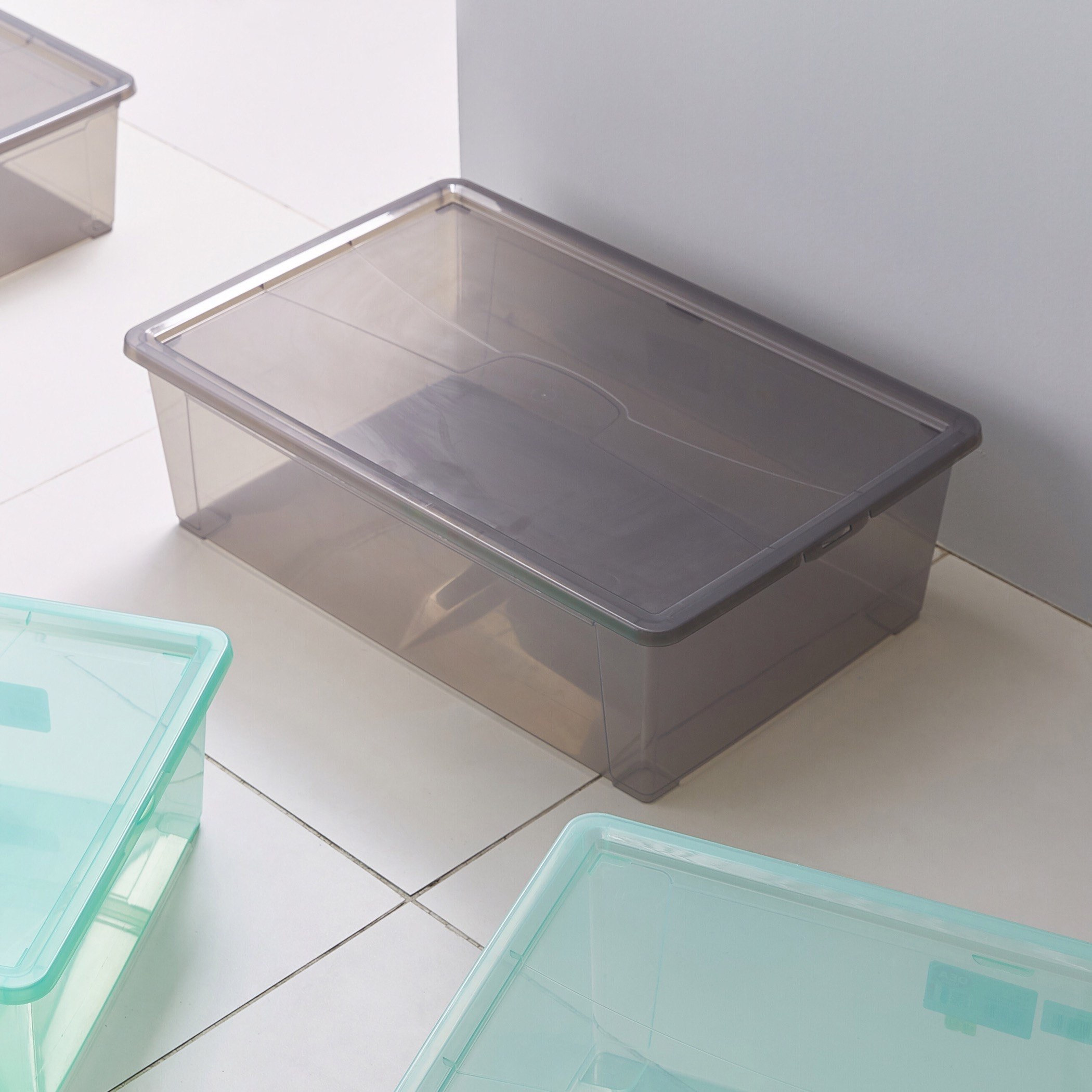 Easy Underbed Storage Box with Lid - 32 L-hbxbedroom-bedroomaccessories-bedroomstorage-image-1