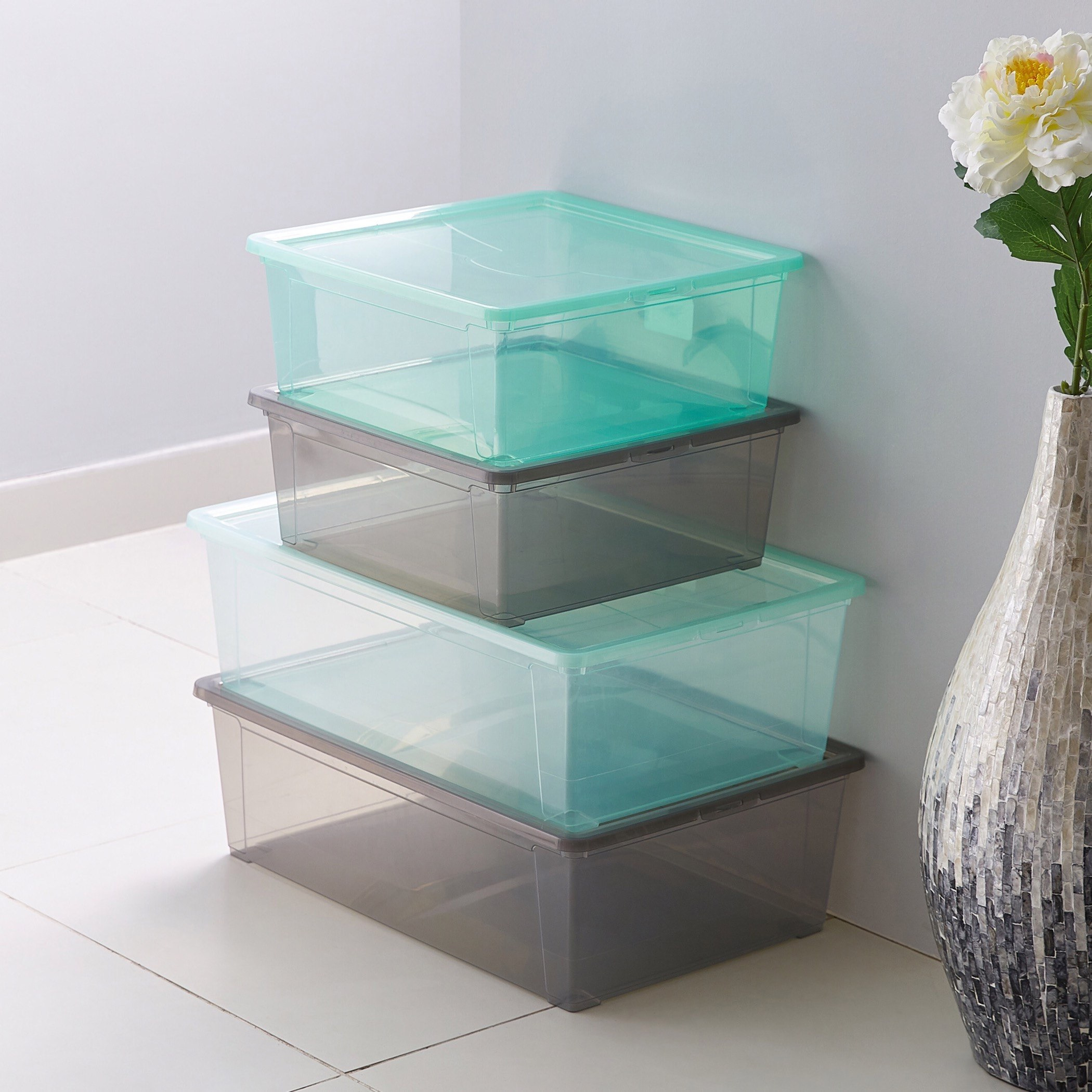 Easy Underbed Storage Box with Lid - 32 L-hbxbedroom-bedroomaccessories-bedroomstorage-image-3