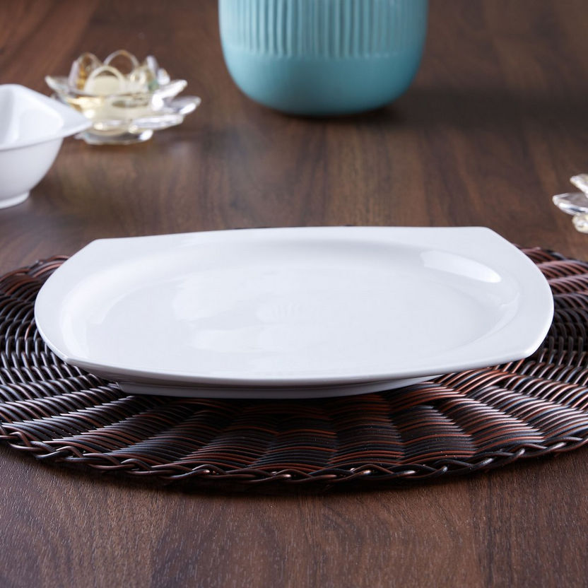 Feast Nevel Porcelain Dinner Plate - 25 cm-Crockery-image-1