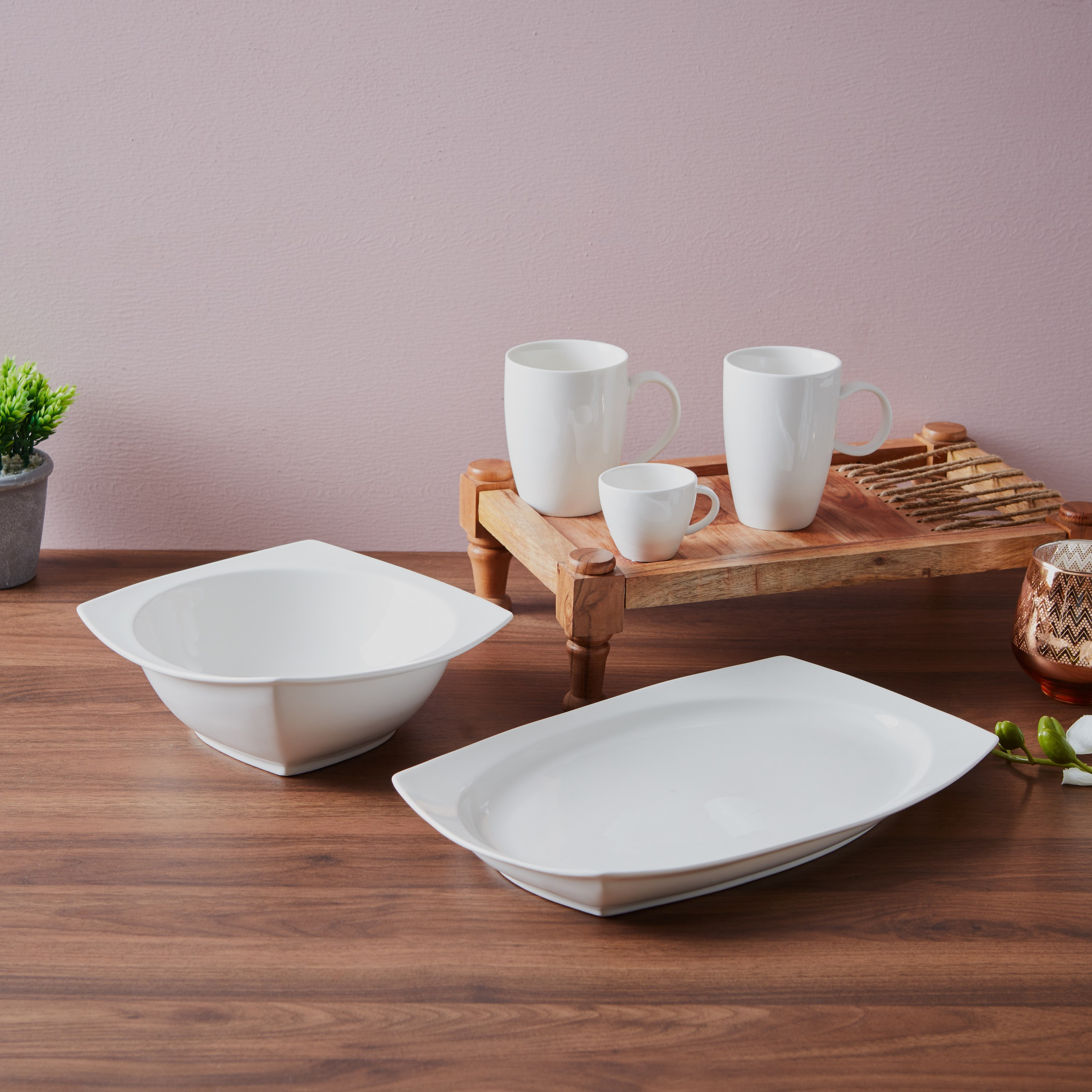 صحن بيضاوي نيفيل بورسلين من فيست - 37x23 سم -hbxdecorandfurnishings-tabletop-crockery-image-3