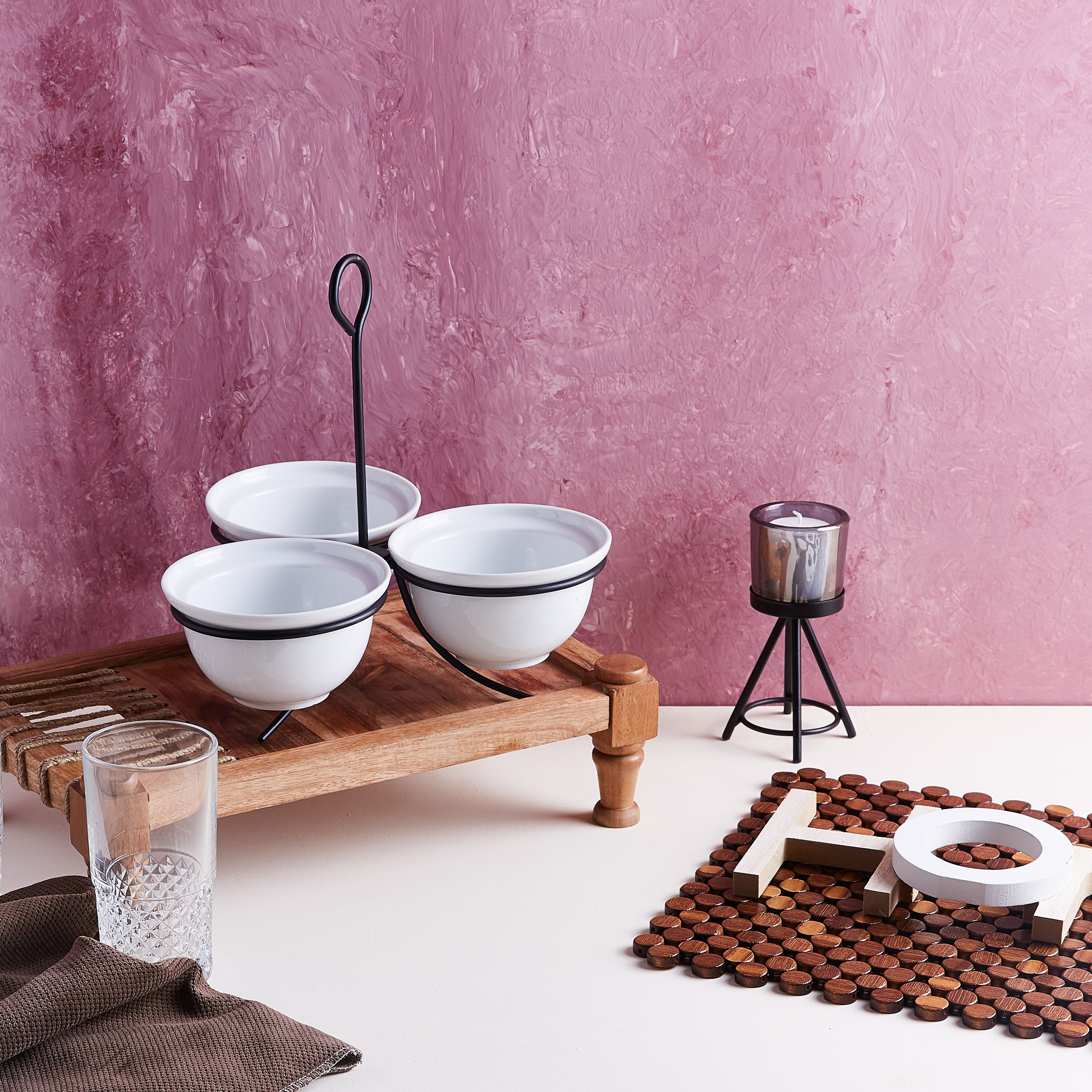 أوعية تقديم مستديرة مع رف من ماديسون - طقم من 3 قطع -hbxdecorandfurnishings-tabletop-crockery-image-3