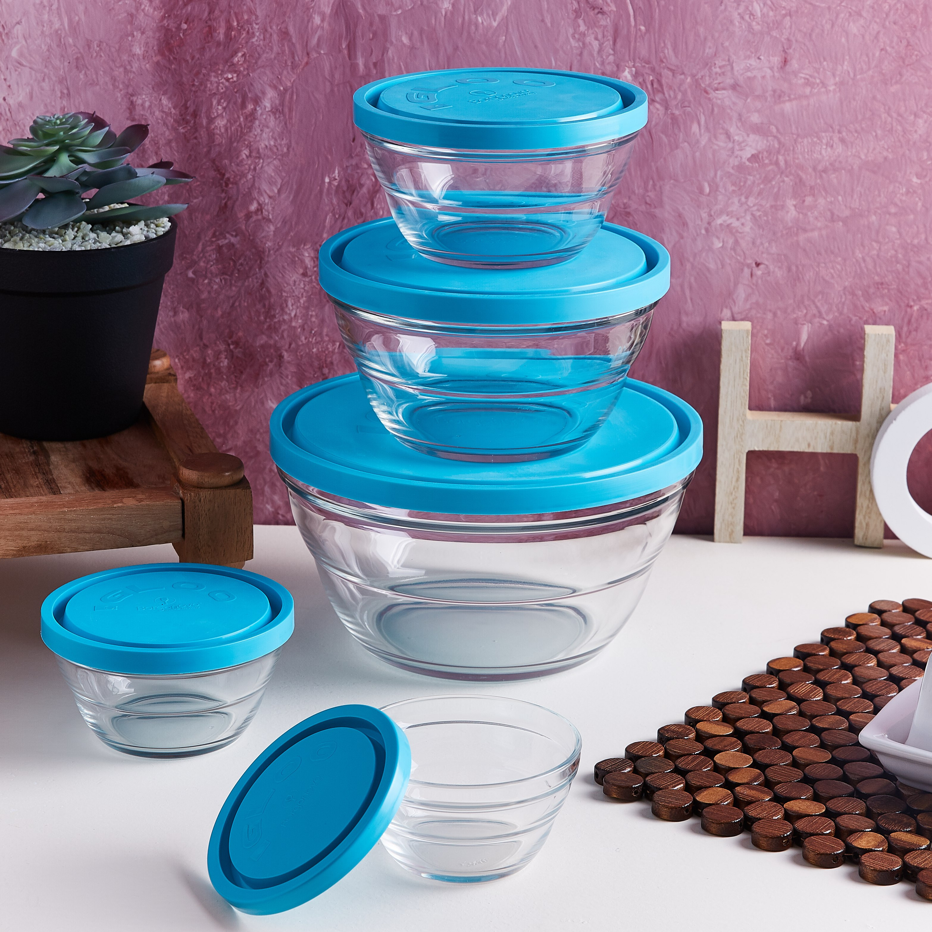 حاوية طعام زجاج من ماديسون - طقم من 5 قطع -hbxdecorandfurnishings-tabletop-crockery-image-1