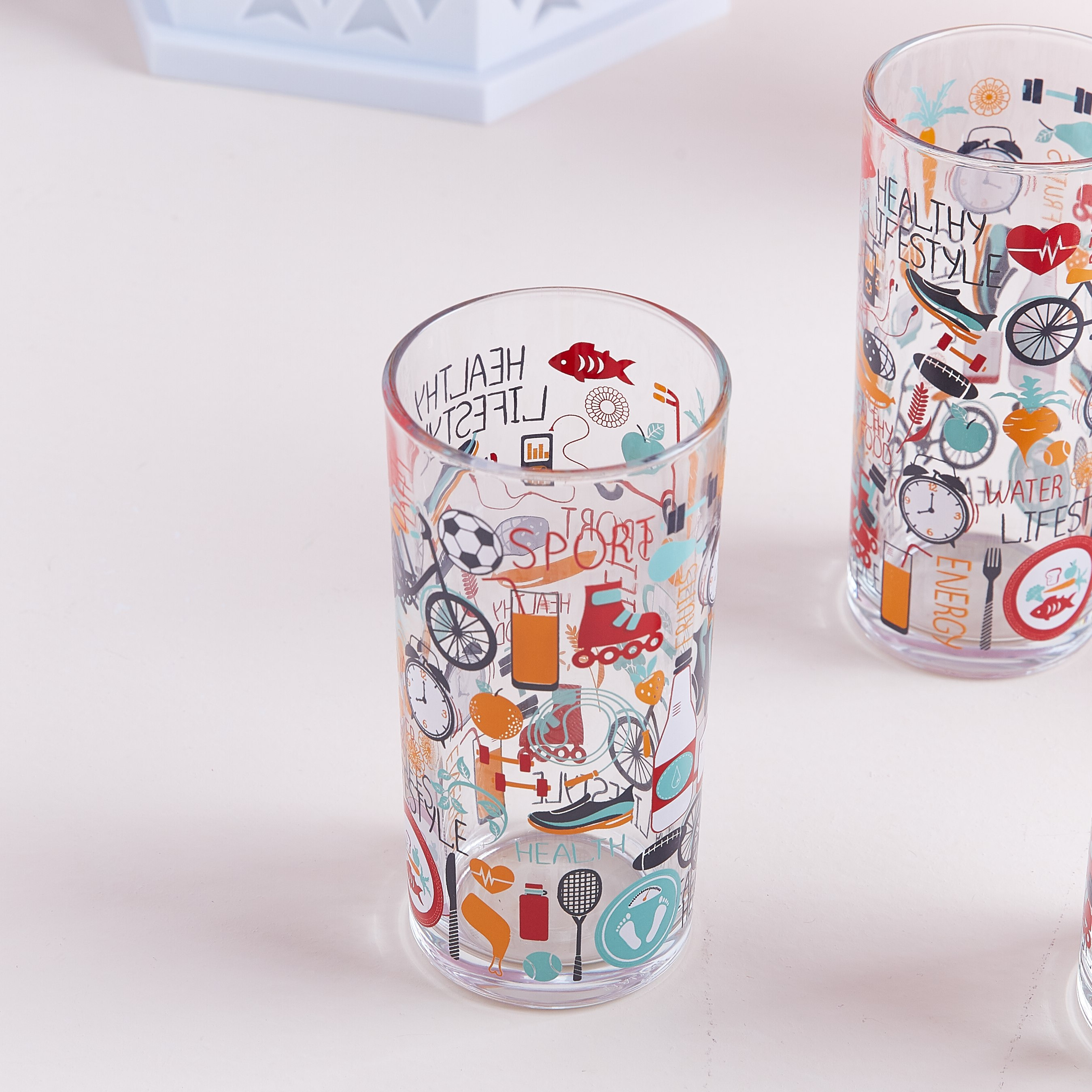 طقم إبريق ماء بطبعات جرافيك من ديكوفر- 7 قطع-hbxhomeware-hbxkitchen-image-2