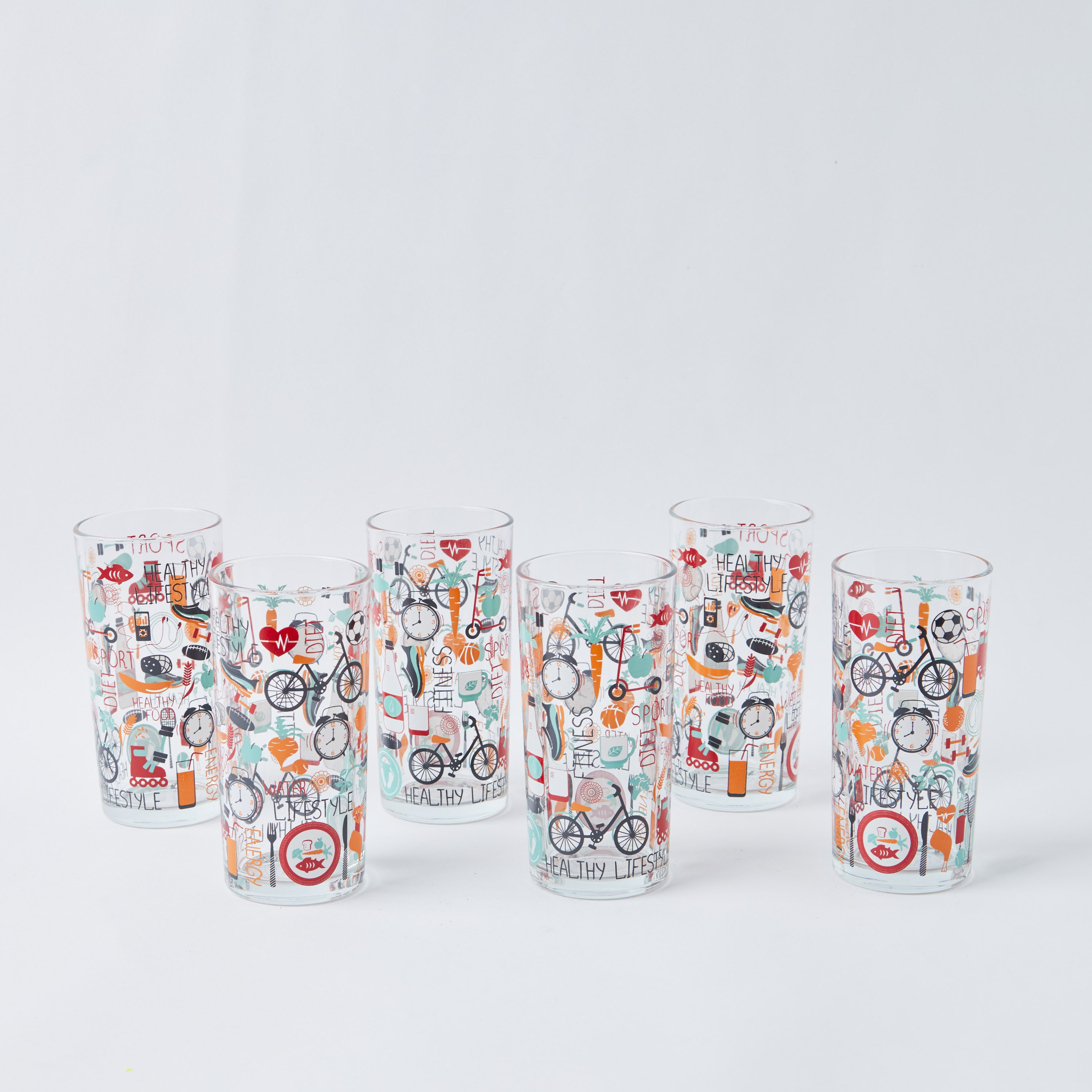طقم إبريق ماء بطبعات جرافيك من ديكوفر- 7 قطع-hbxhomeware-hbxkitchen-image-5