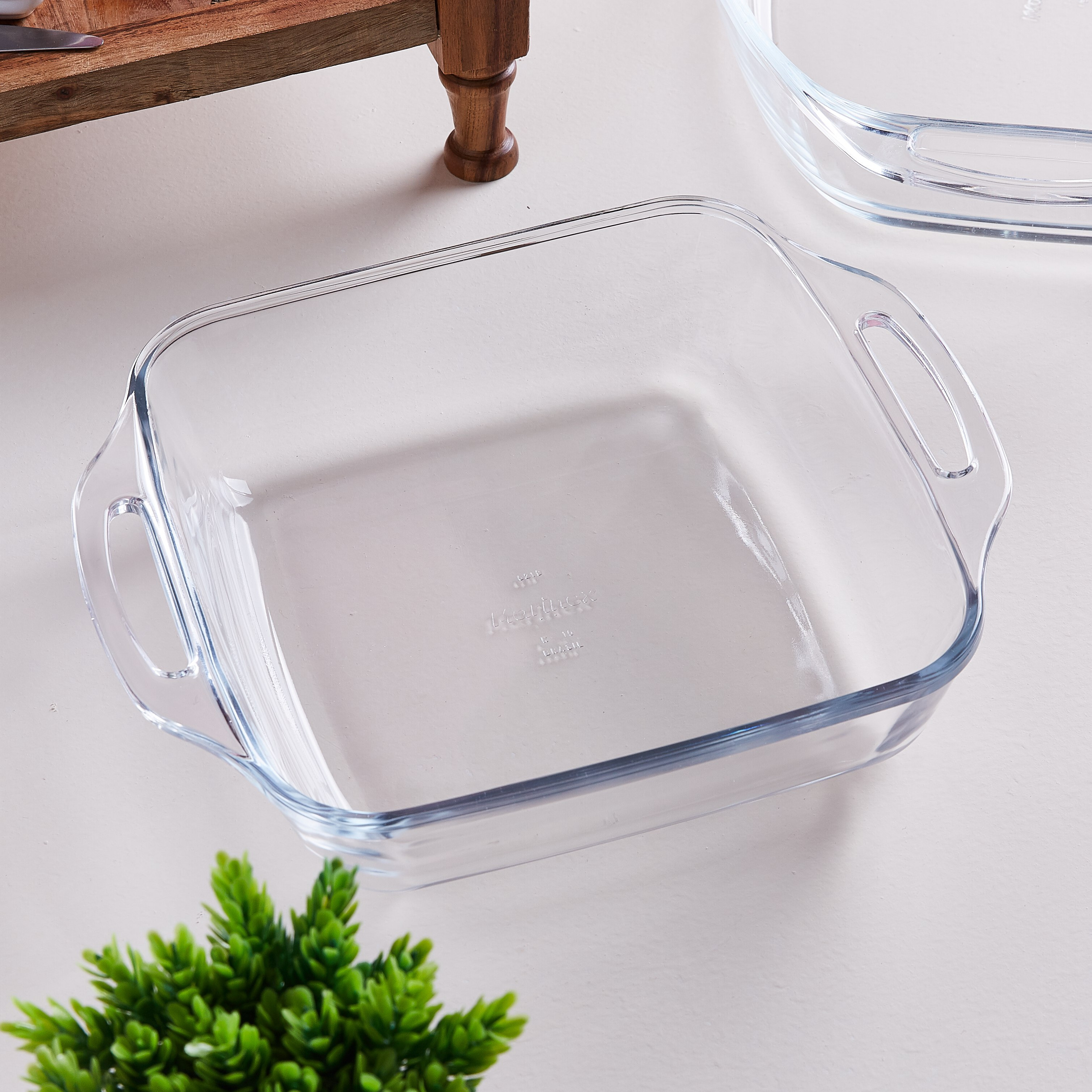 صحن خبز زجاجي مربع بمقبض من مارينكس - 4.2 لتر-hbxkitchen-bakeware-image-1