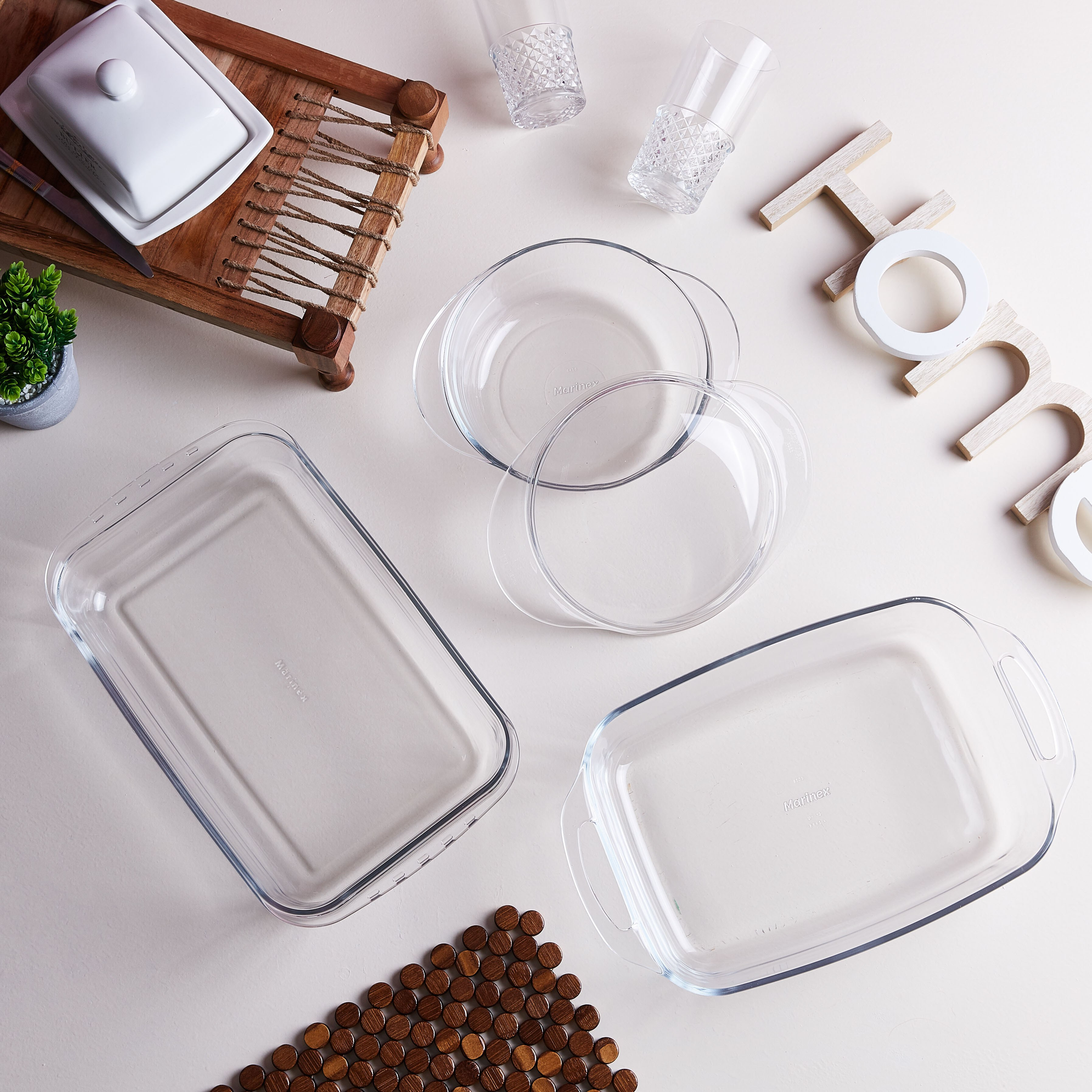 Marinex Rectangular Glass Baking Dish with Handle - 3.5 L-hbxkitchen-bakeware-image-3