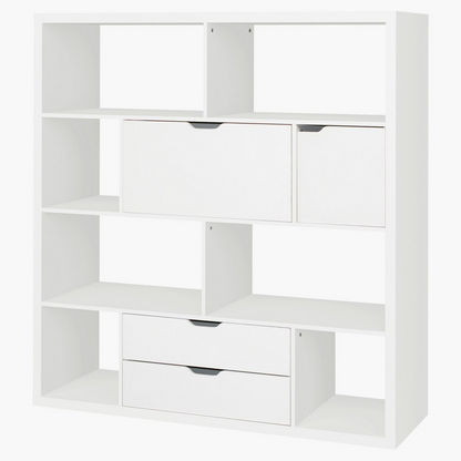 Halmstad 10-Cube Bookcase - 39x146x146 cm-Book Cases-image-1