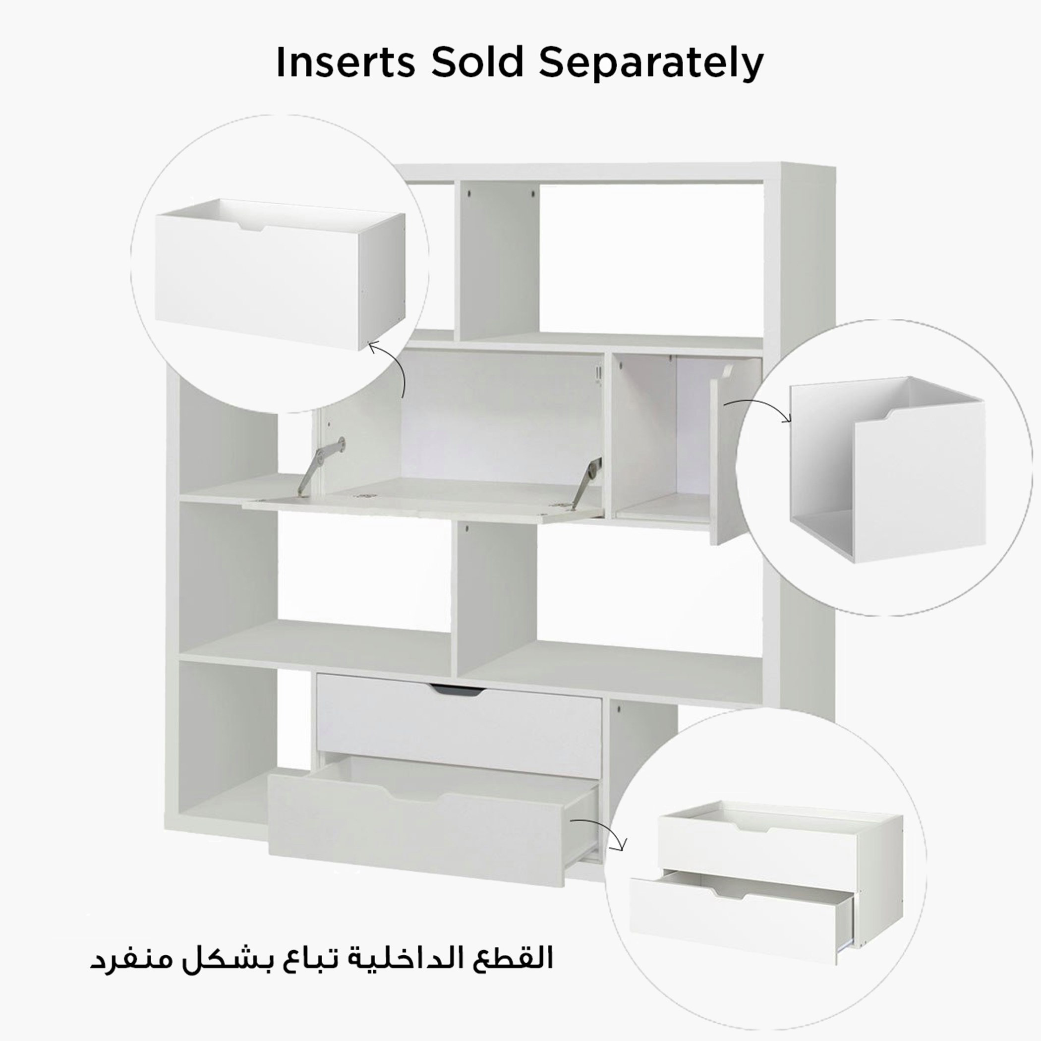 خزانة كتب بـ10 مكعّبات من هالمستاد - 39x146x146 سم-hbxfurniture-office-bookcases-image-4