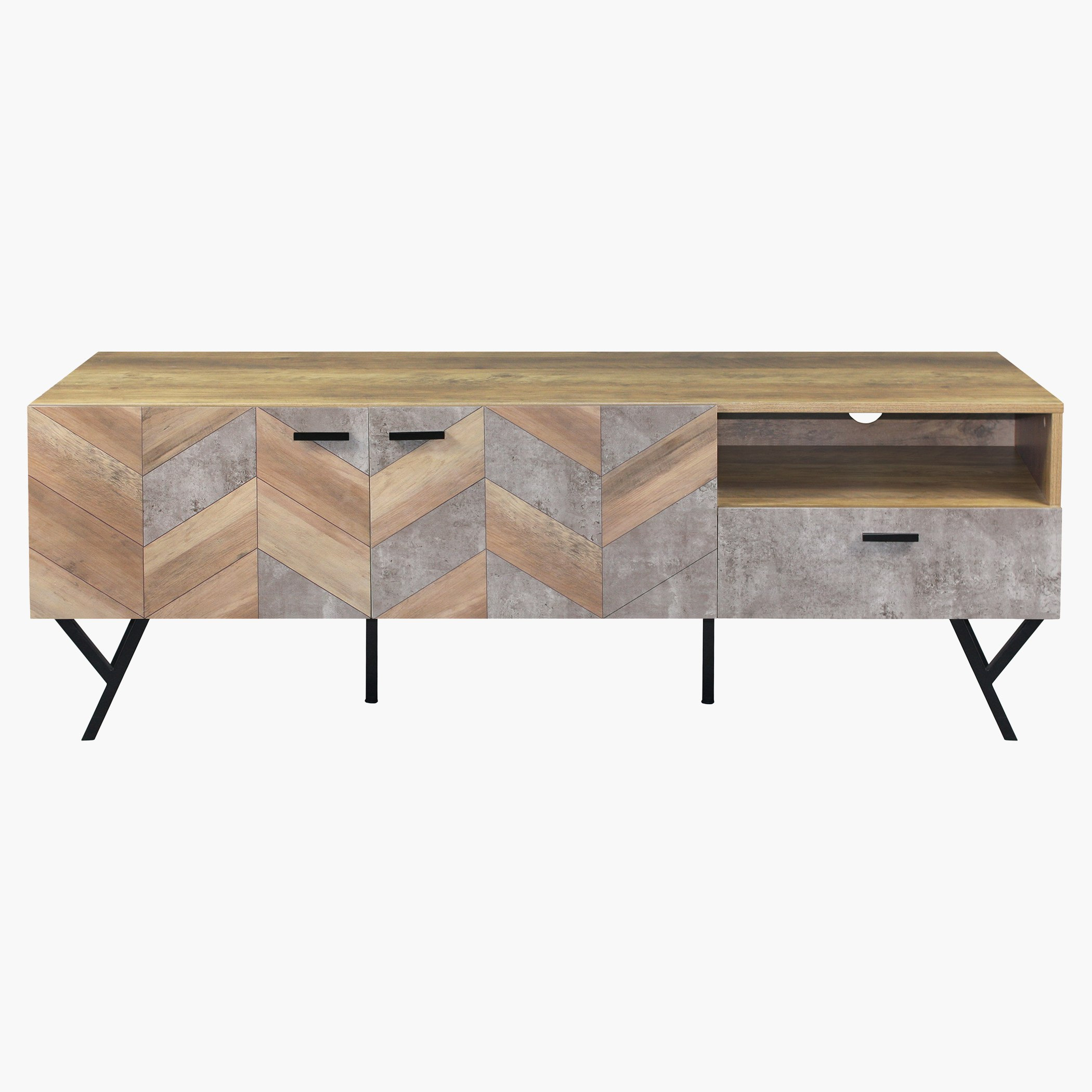 وحدة تلفزيون منخفضة بباب واحد للأجهزة حتى 60 بوصة من فيفيد-hbxlivingroom-mediaunitsandstorage-tvunits-image-2