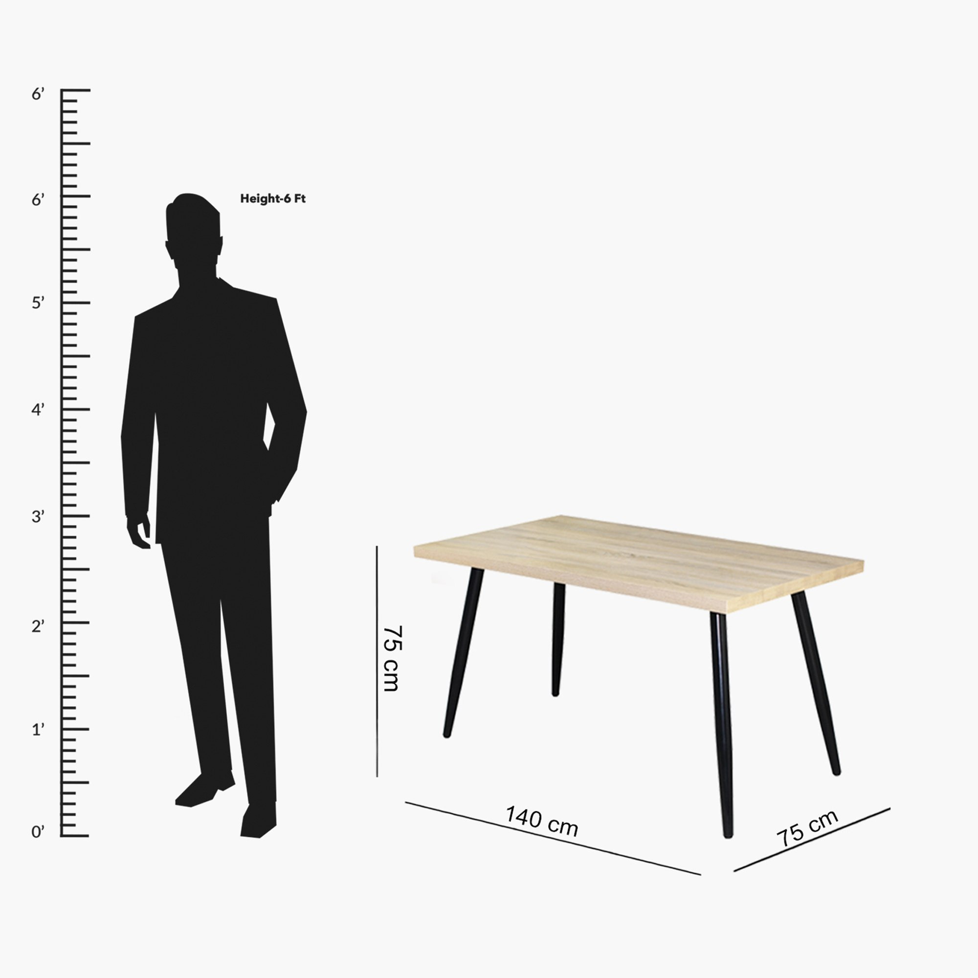 طاولة سفرة لـ 6 مقاعد من بون-hbxdiningroom-diningtablesandsets-diningtables-sixseater-image-5