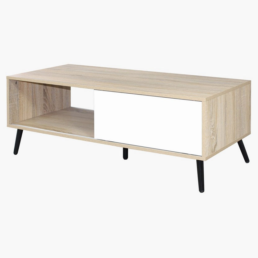Bonn Coffee Table with Undershelf Storage and Reversible Door-Coffee Tables-image-0