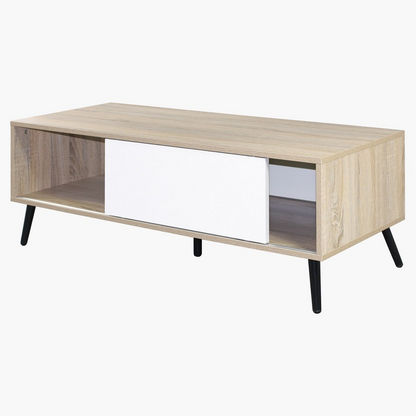 Bonn Coffee Table with Undershelf Storage and Reversible Door