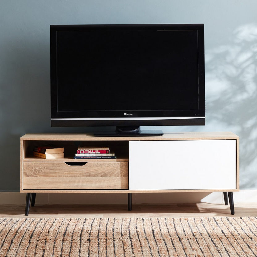 Bonn Low TV Unit with Reversible Door for TVs up to 55 inches-TV Units-image-1