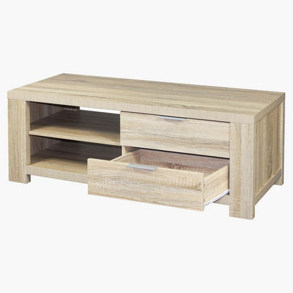 Hanover Coffee Table with 2-Drawers and Shelves