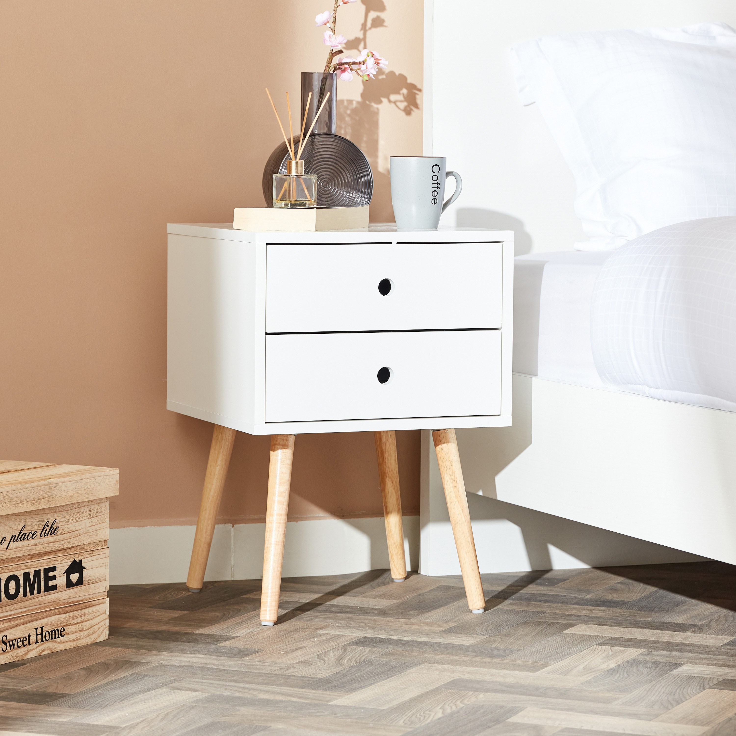 Turku End Table with 2 Drawers-hbxfurniture-livingroom-endtables-image-1