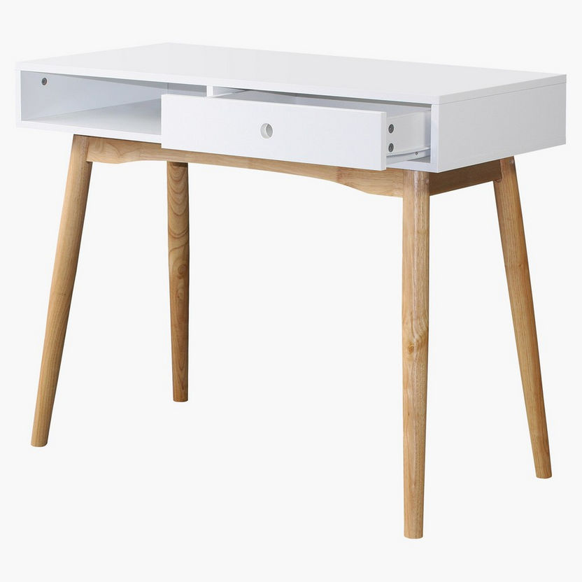 Turku Sofa Table with Undershelf and 1-Drawer-Console Tables-image-2