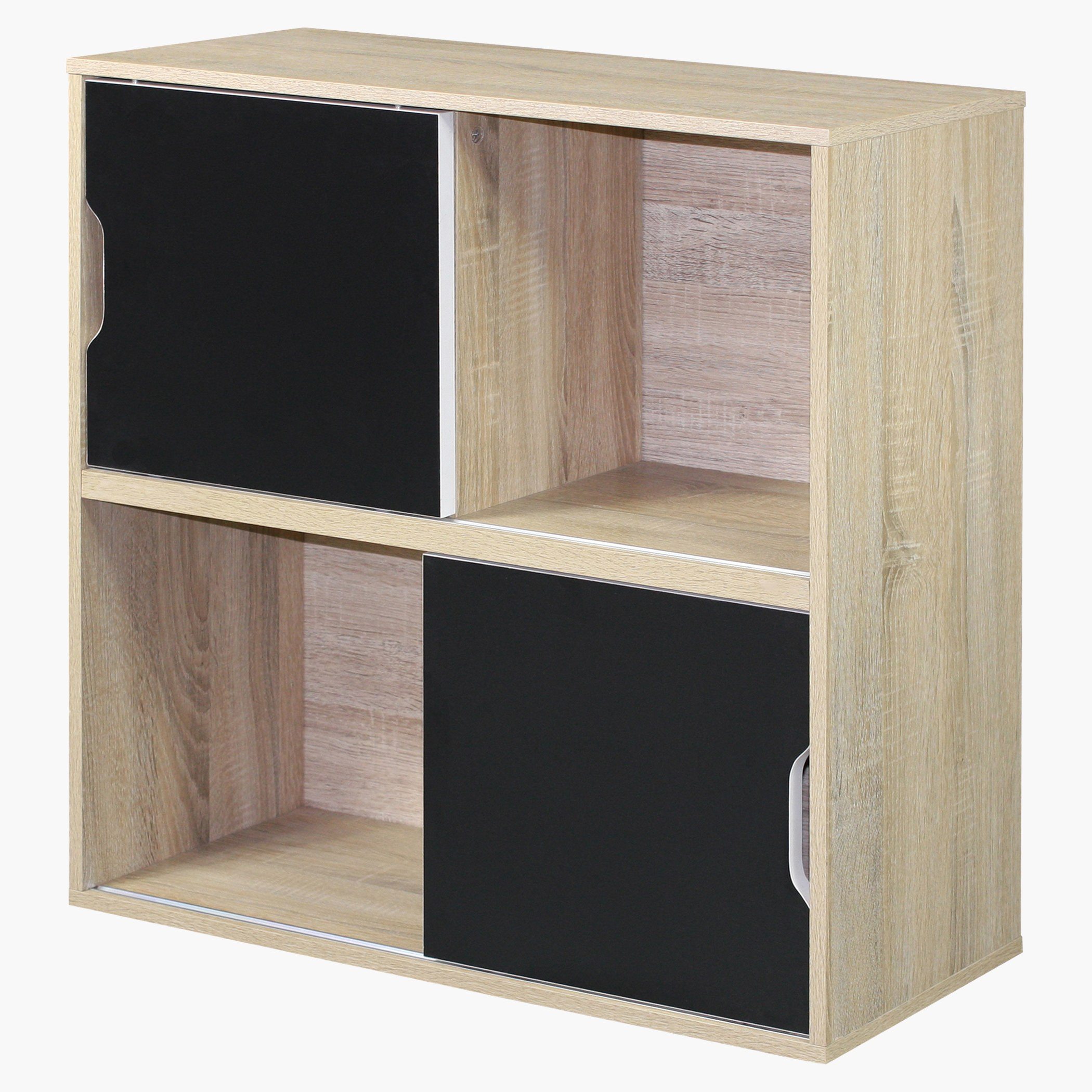وحدة تخزين بـ4 أرفف وبابين قابلين للعكس من زيوريخ - 30x78x78 سم-hbxfurniture-office-bookcases-image-2