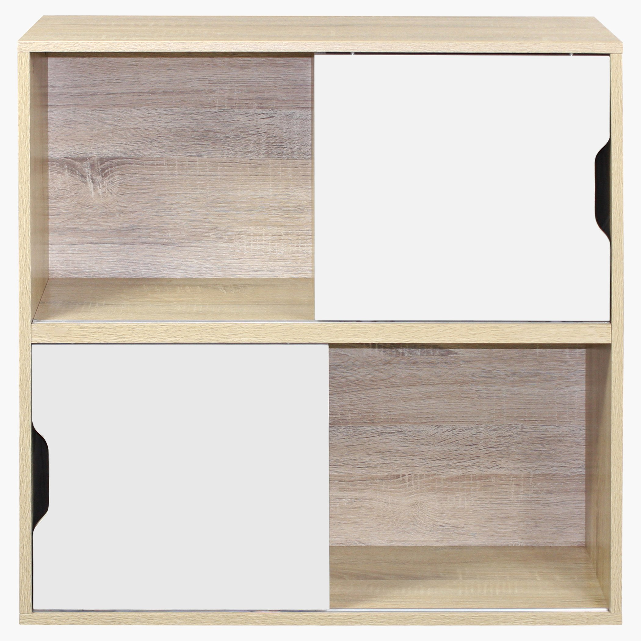 وحدة تخزين بـ4 أرفف وبابين قابلين للعكس من زيوريخ - 30x78x78 سم-hbxfurniture-office-bookcases-image-4