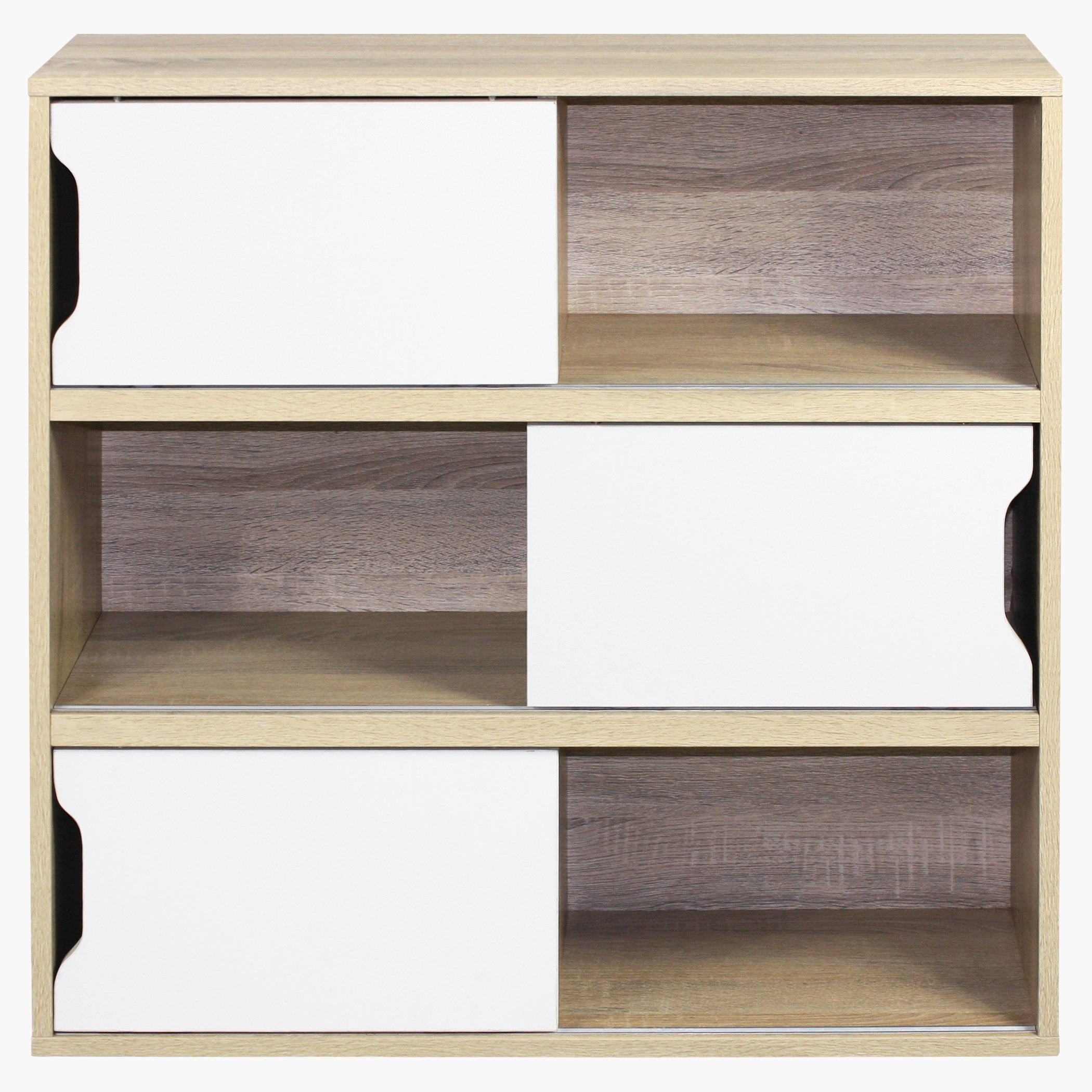 وحدة تخزين بـ6 أرفف وأبواب قابلة للعكس من زيورخ -  30x78x78 سم-hbxfurniture-office-bookcases-image-4