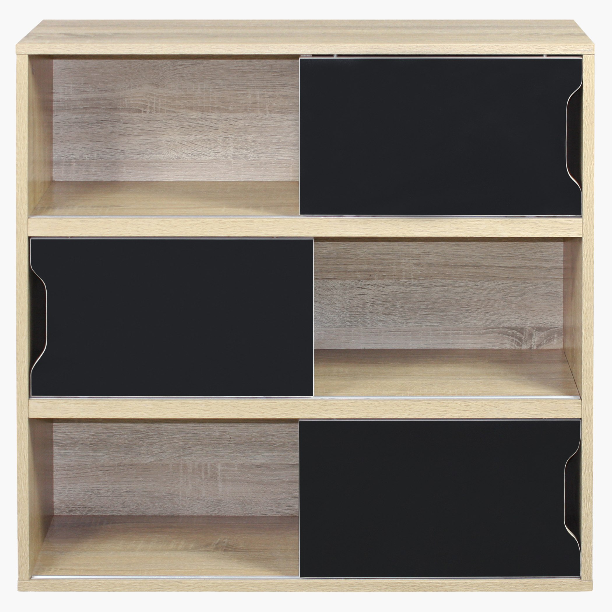 وحدة تخزين بـ6 أرفف وأبواب قابلة للعكس من زيورخ -  30x78x78 سم-hbxfurniture-office-bookcases-image-5