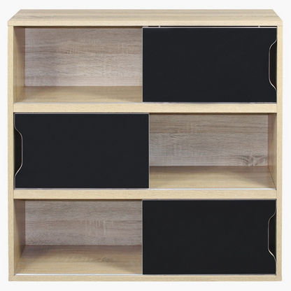 Zurich 6-Shelf Storage Unit with Reversible Doors - 30x78x78 cms
