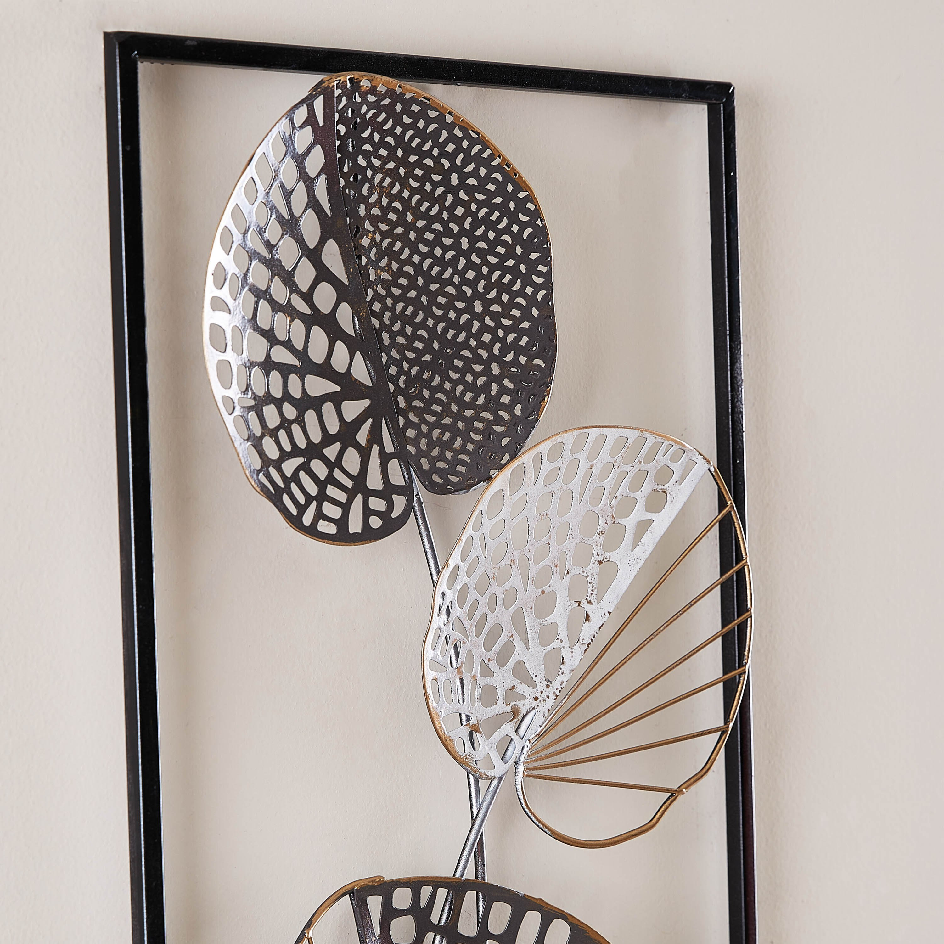Feuilles Metallic Wall Decor-hbxlivingroom-walldecor-wallart-image-3