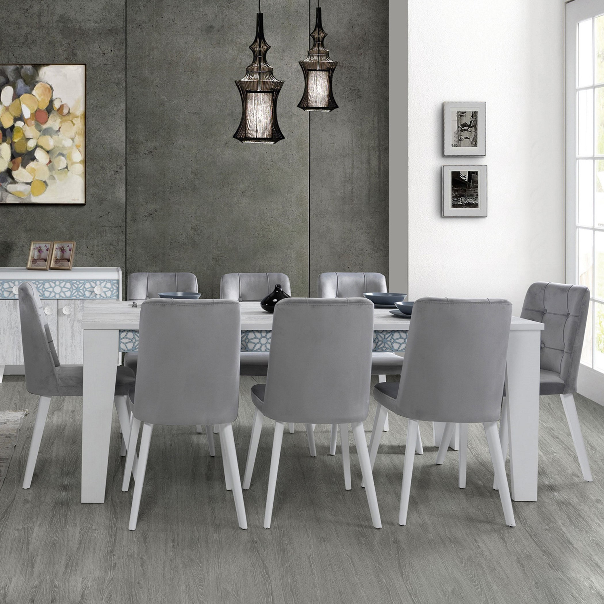 طقم طاولة سفرة 8 مقاعد من كازابلانكا-hbxfurniture-diningtablesandsets-diningsets-eightseater-image-3