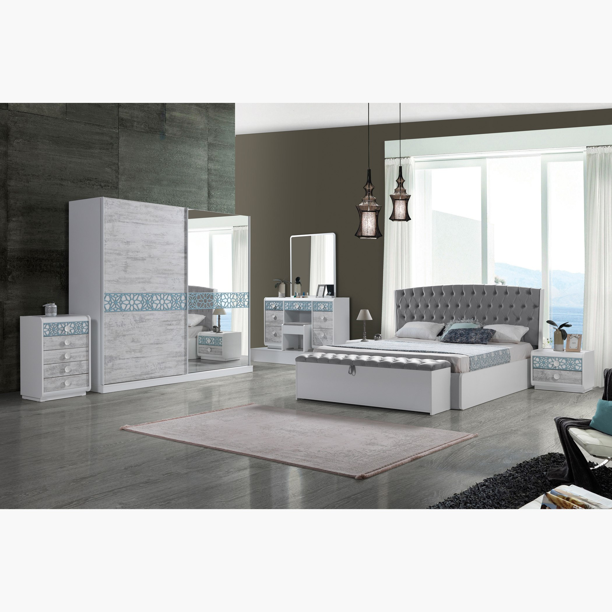خزانة ملابس بباب انزلاقي مع مرآة من كازابلانكا-hbxfurniture-wardrobes-image-5