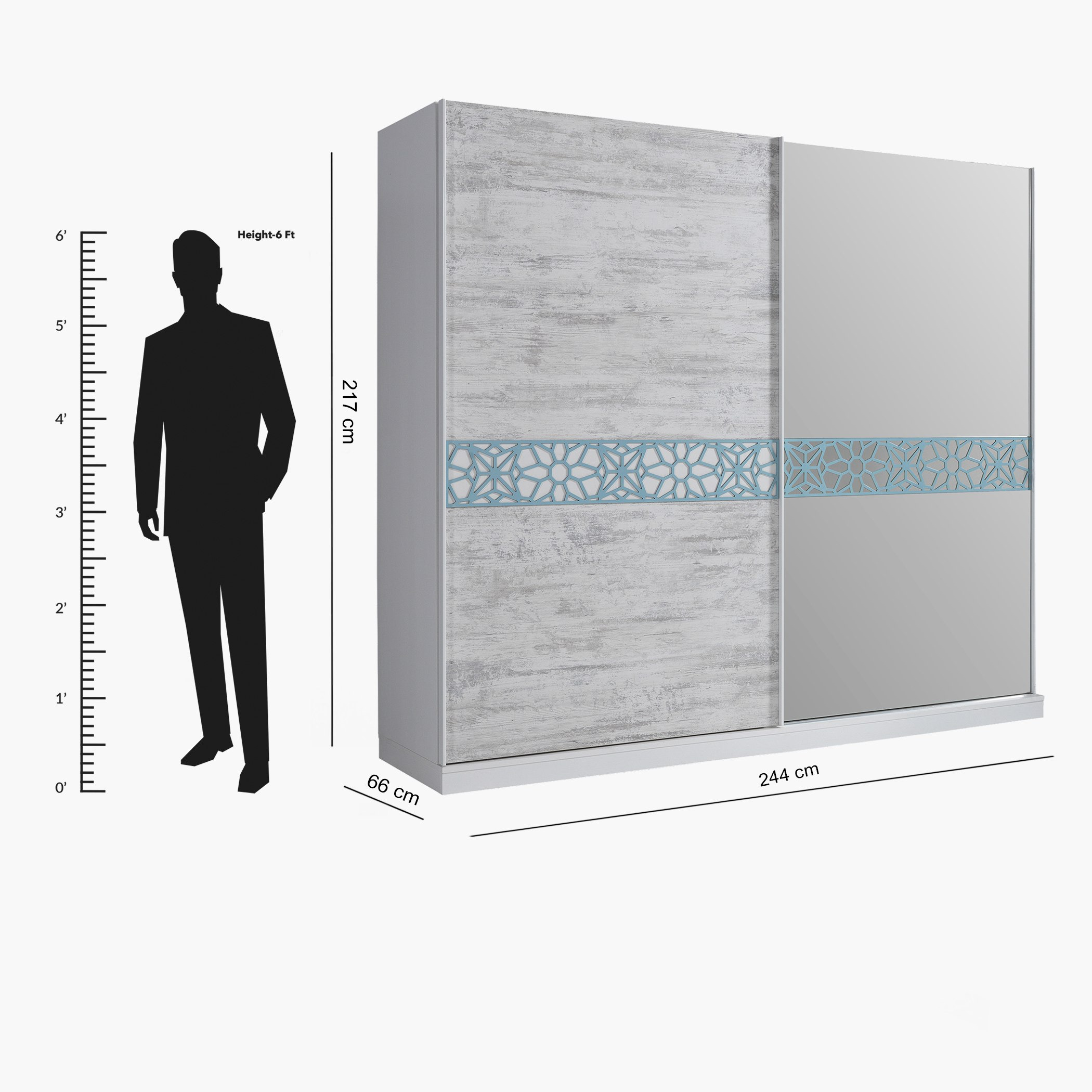خزانة ملابس بباب انزلاقي مع مرآة من كازابلانكا-hbxfurniture-wardrobes-image-6