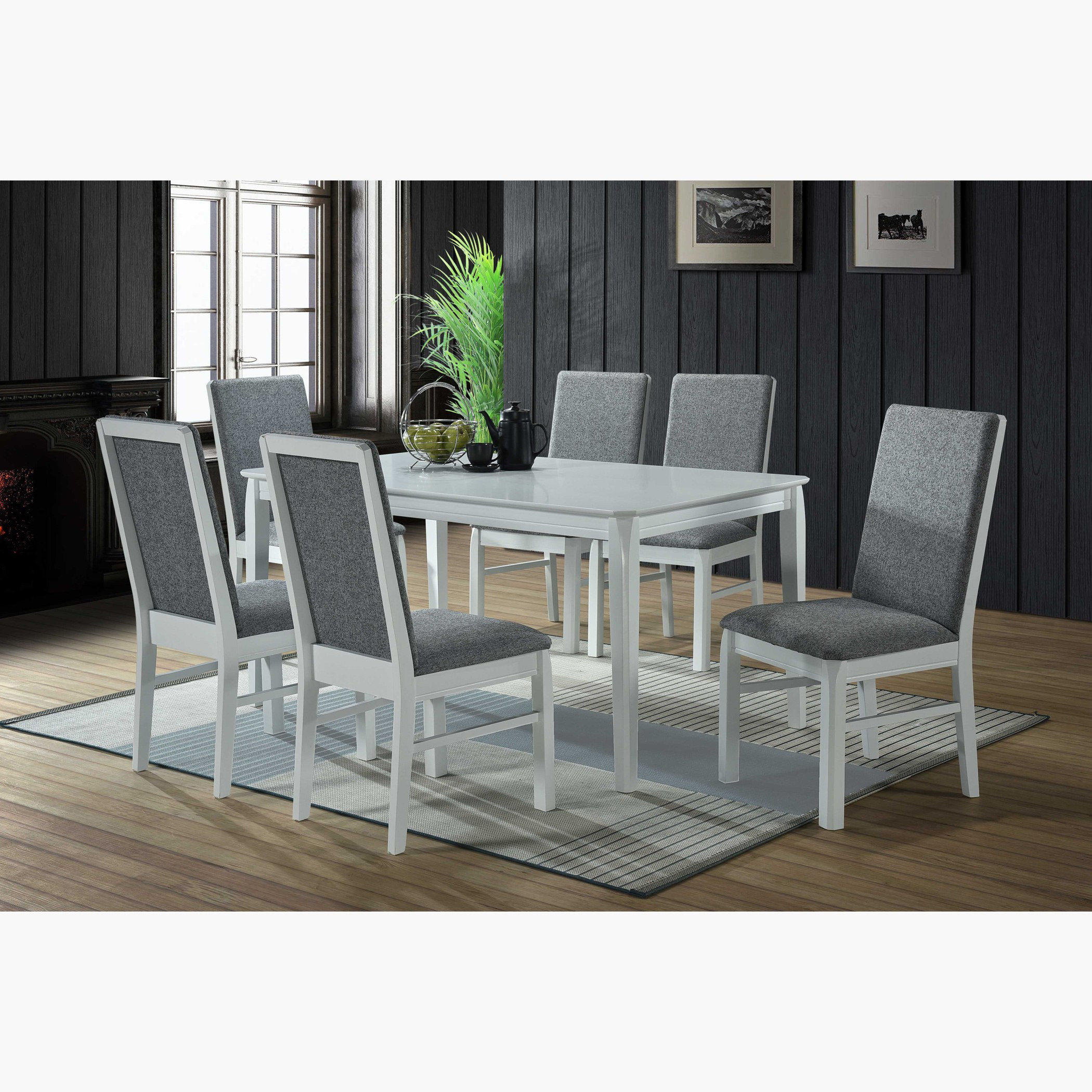 Halmstad 6-Seater Dining Set-hbxfurniture-diningtablesandsets-diningsets-sixseater-image-1