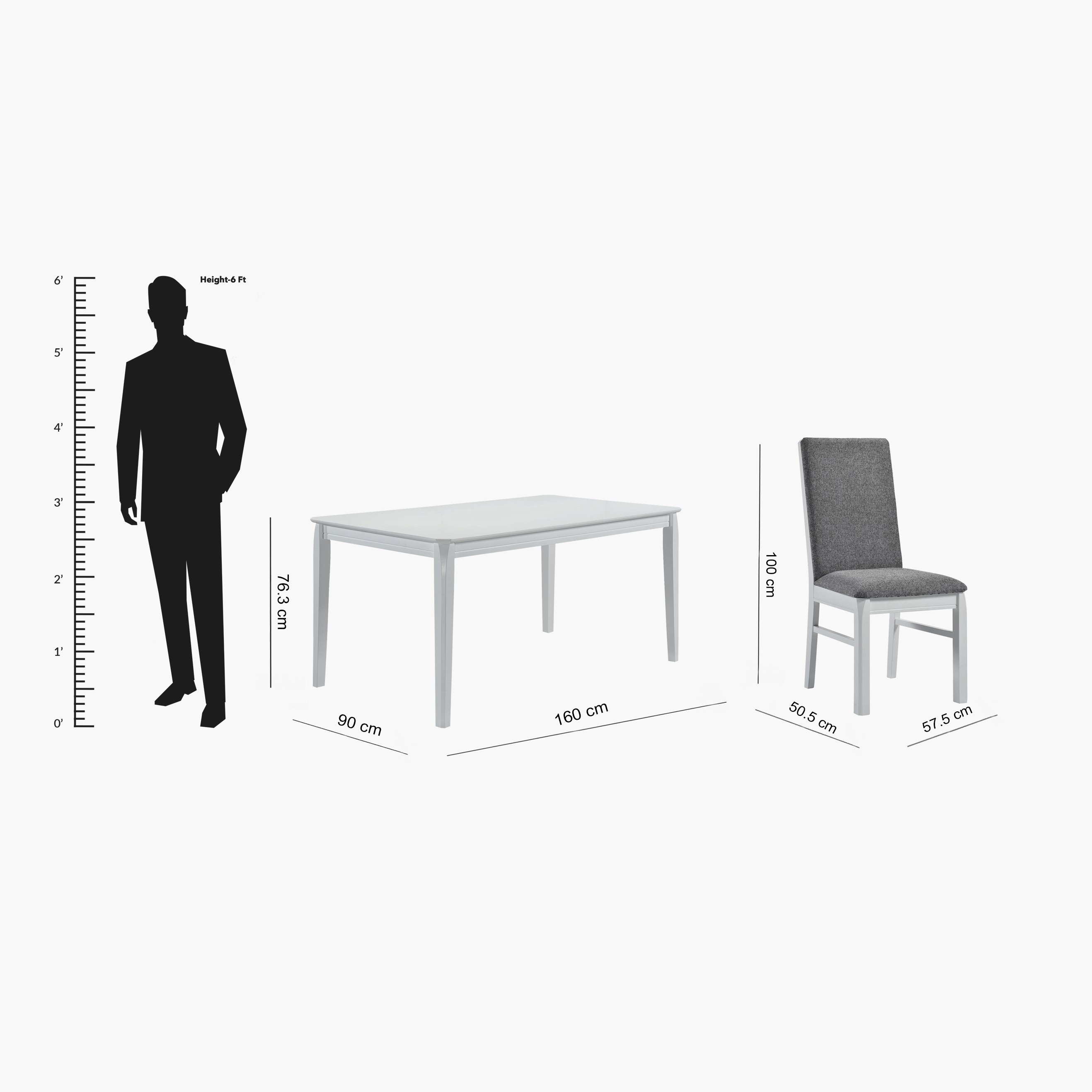 Halmstad 6-Seater Dining Set-hbxfurniture-diningtablesandsets-diningsets-sixseater-image-4