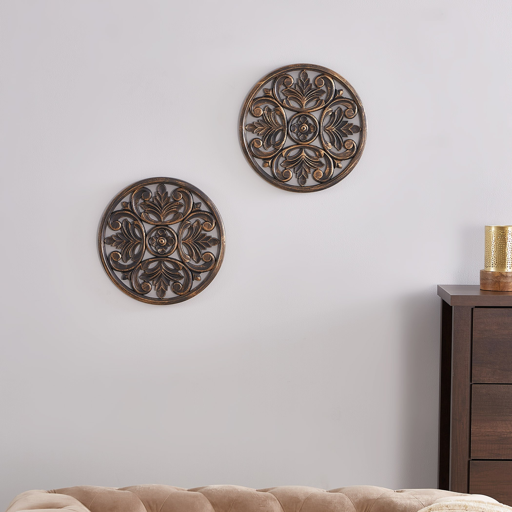 Livia Engraved Round Wall Panel-hbxdiningroom-walldecor-wallart-image-1