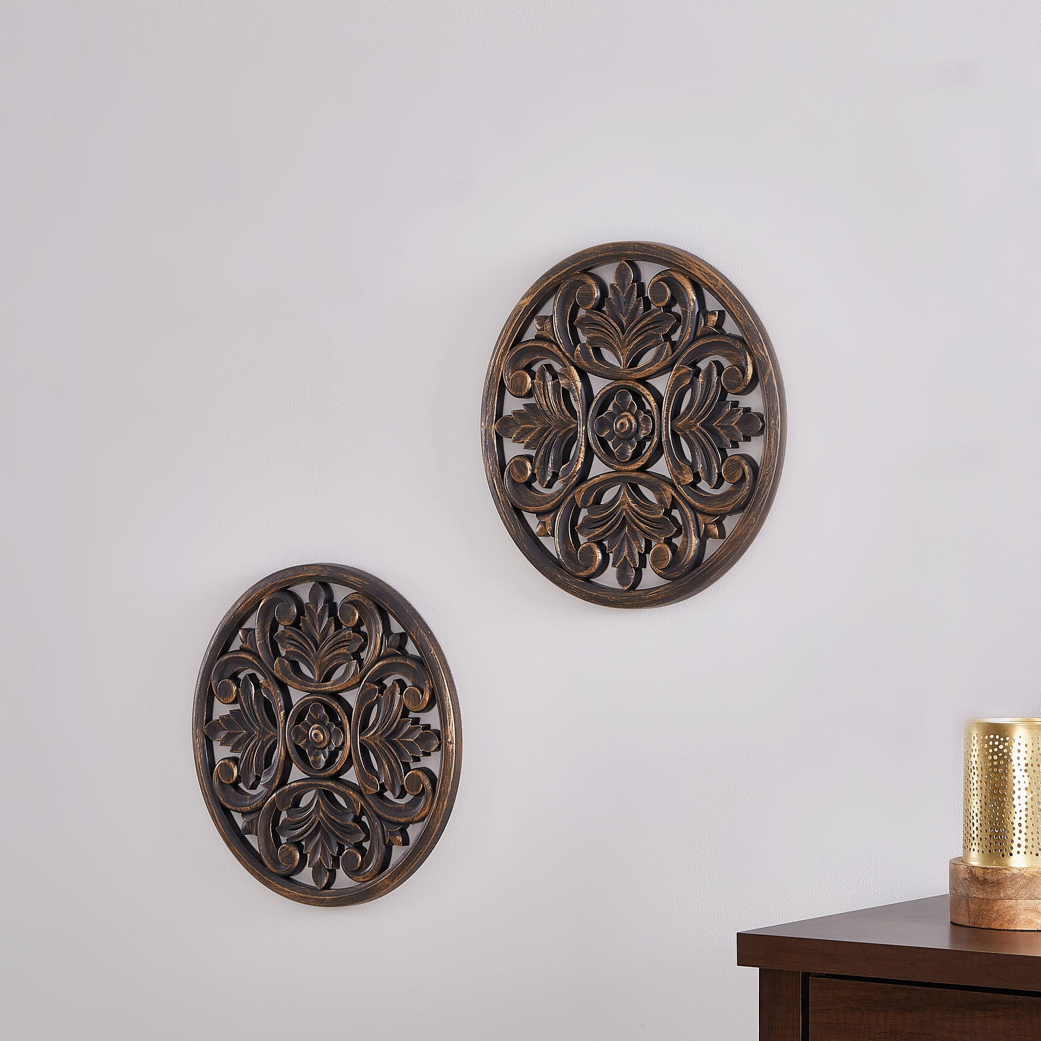 Livia Engraved Round Wall Panel-hbxdiningroom-walldecor-wallart-image-2
