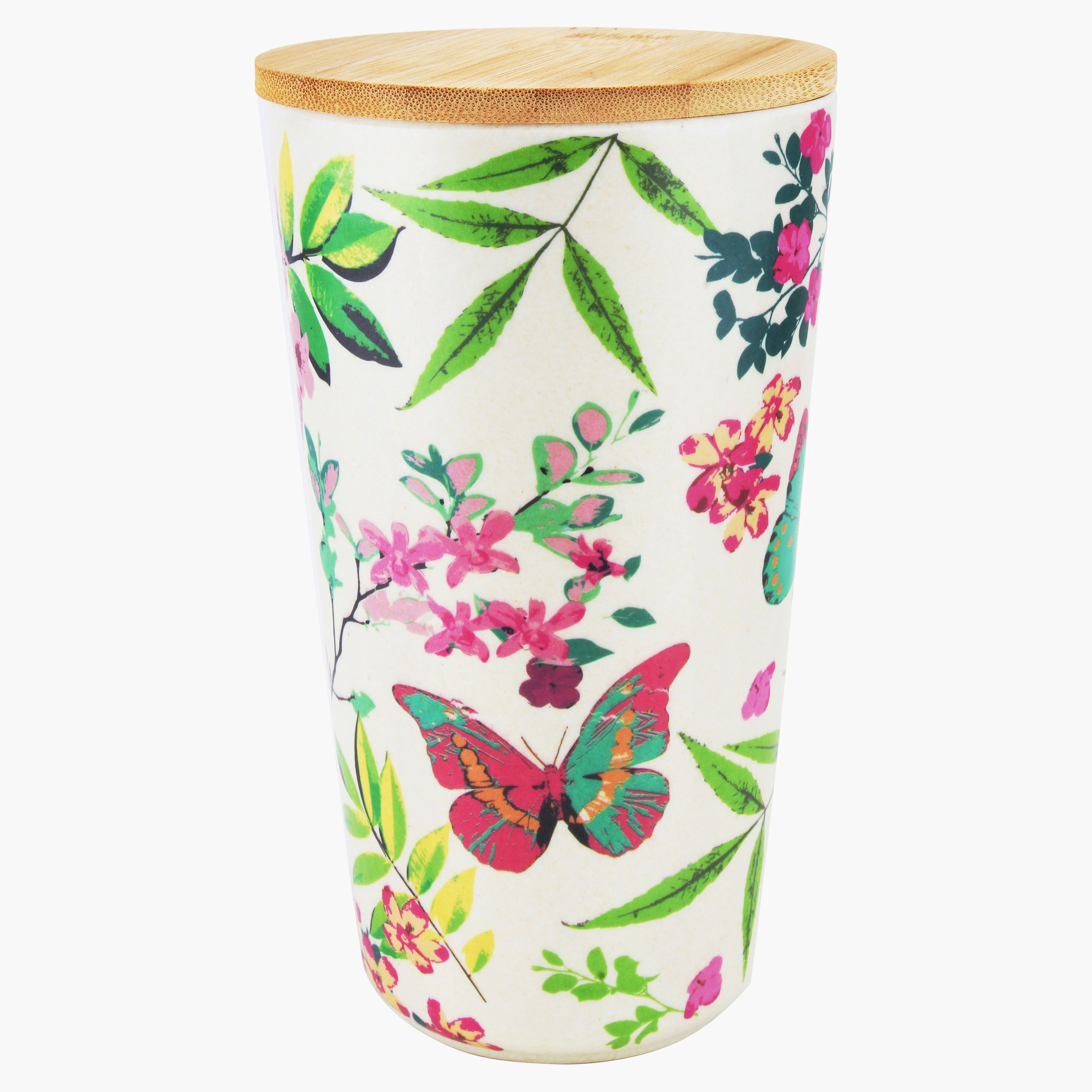 Bamboo Fibre Cylindrical Canister-hbxhomeware-hbxkitchen-image-1
