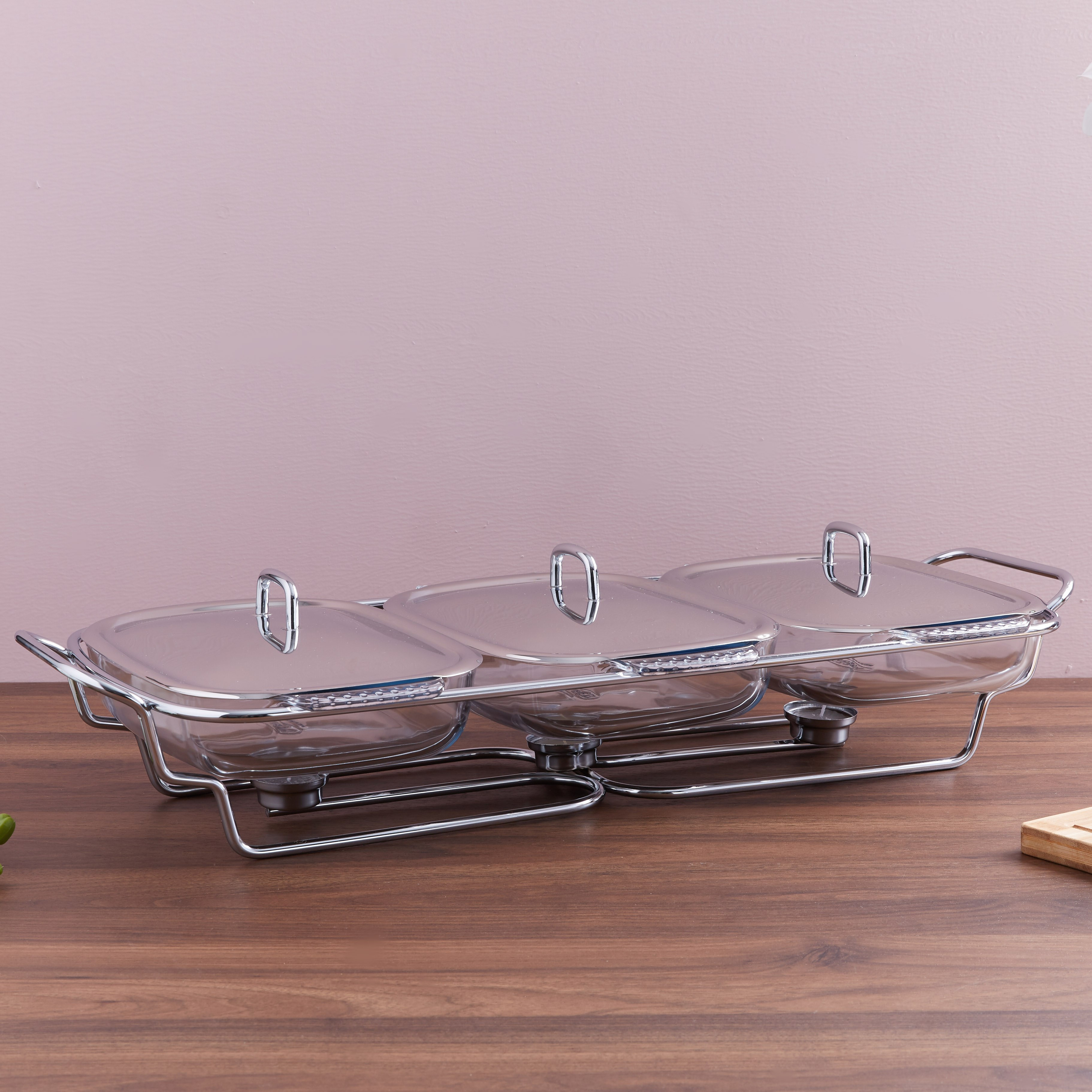 Springs Rectangular Food Warmer - 1.5 L-hbxdecorandfurnishings-tabletop-serveware-image-2