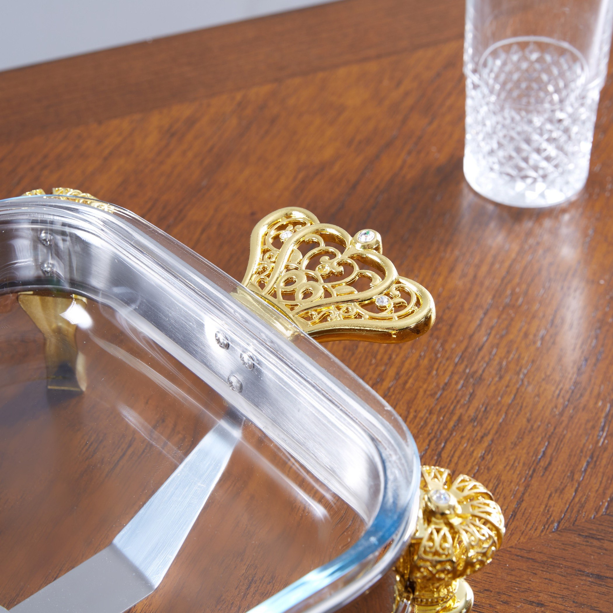 سخّان طعام بأرجل ذهبيّة من سبرينجس - 3 لتر-hbxdecorandfurnishings-tabletop-serveware-image-3