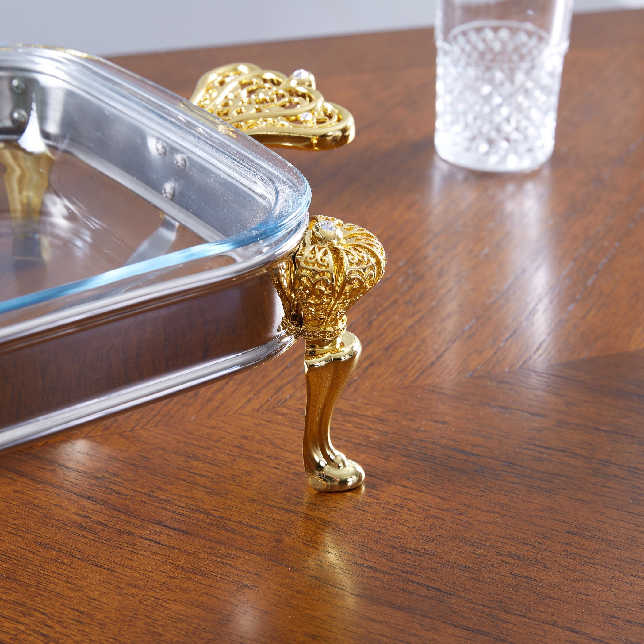 سخّان طعام بأرجل ذهبيّة من سبرينجس - 3 لتر-hbxdecorandfurnishings-tabletop-serveware-image-4