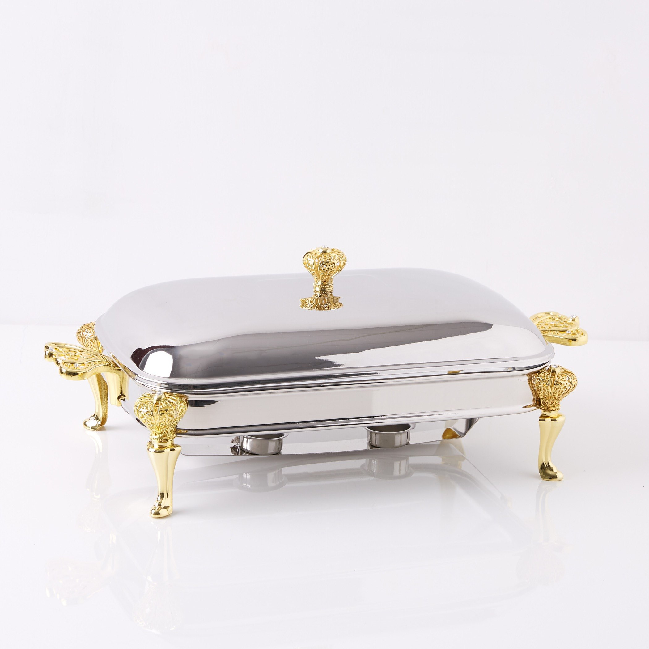 سخّان طعام بأرجل ذهبيّة من سبرينجس - 3 لتر-hbxdecorandfurnishings-tabletop-serveware-image-7