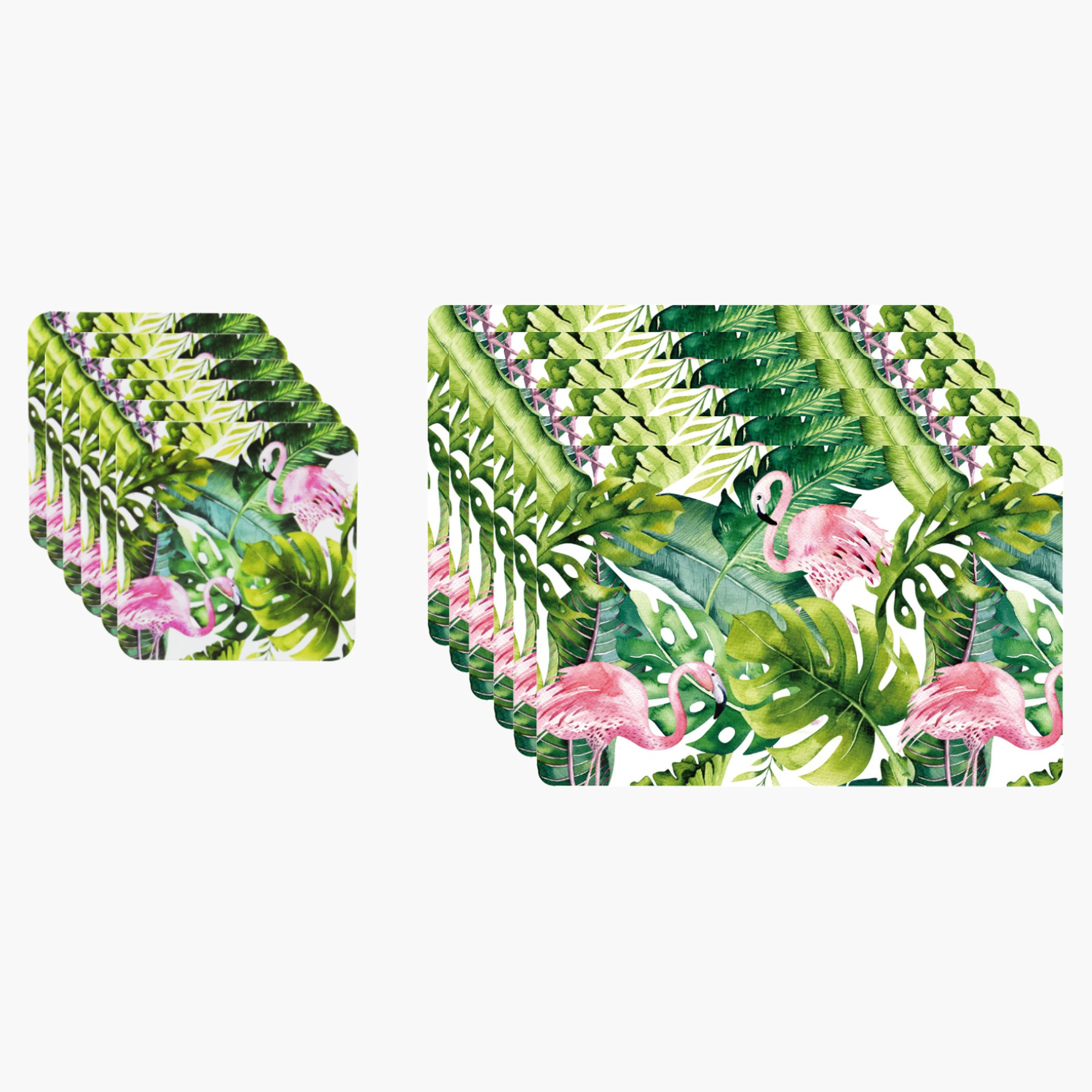 لبادات صحون وواقيات طاولة بطبعات من ويلسون بارادايس- طقم من 12 قطعة-hbxdecorandfurnishings-homefurnishings-tablelinens-image-2