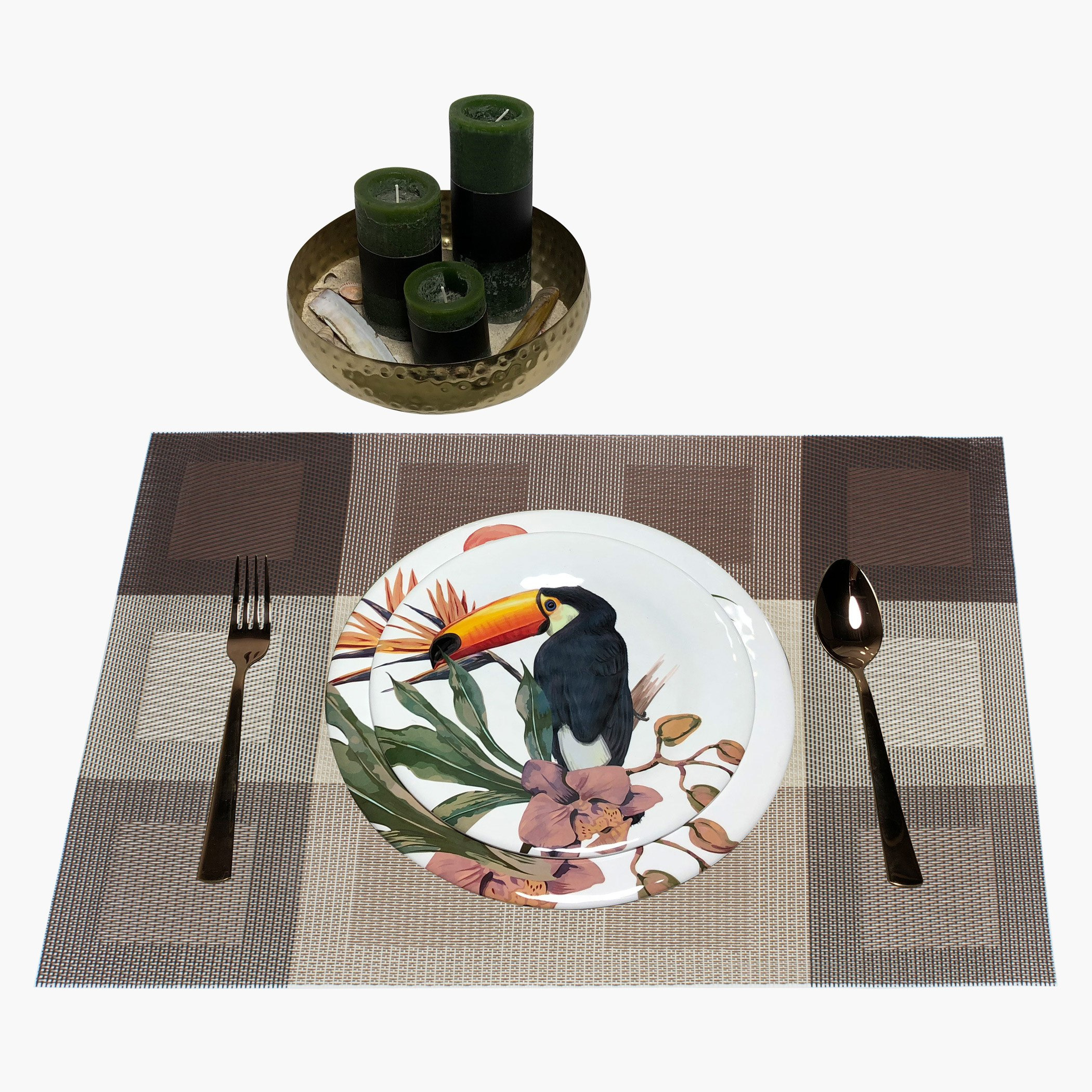 لبادة صحون منسوجة من هوم فينيل - 45x30 سم-hbxdecorandfurnishings-homefurnishings-tablelinens-image-3