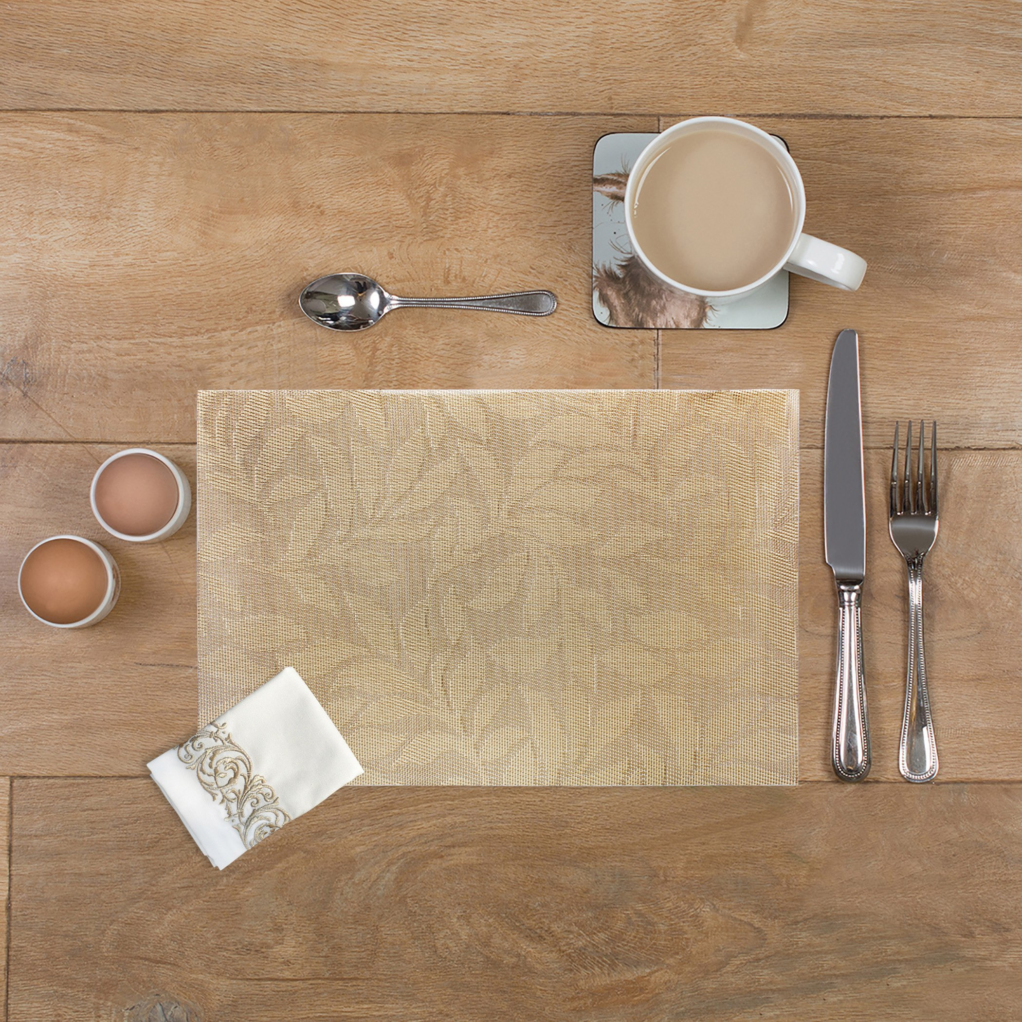 Home Vinyl Woven Placemat - 45x30 cm-hbxdecorandfurnishings-homefurnishings-tablelinens-image-1