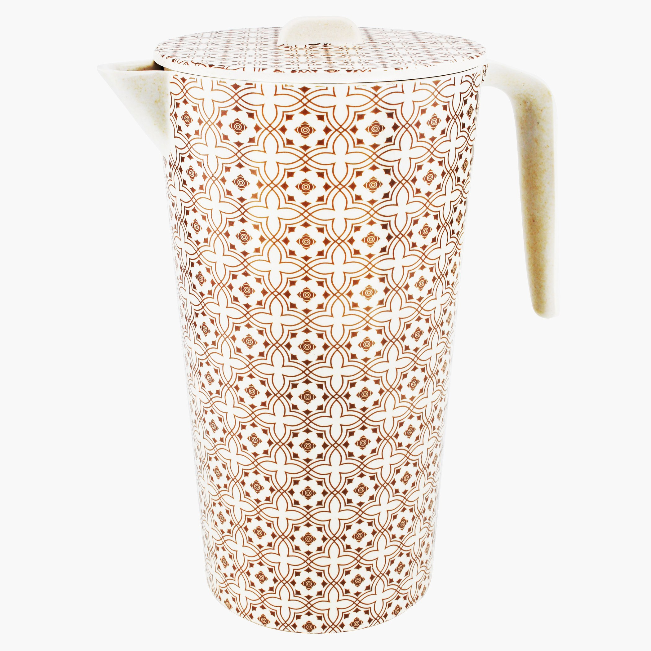 إبربق ماء مع غطاء وطبعات بامبو فايبر-hbxhomeware-hbxkitchen-image-1