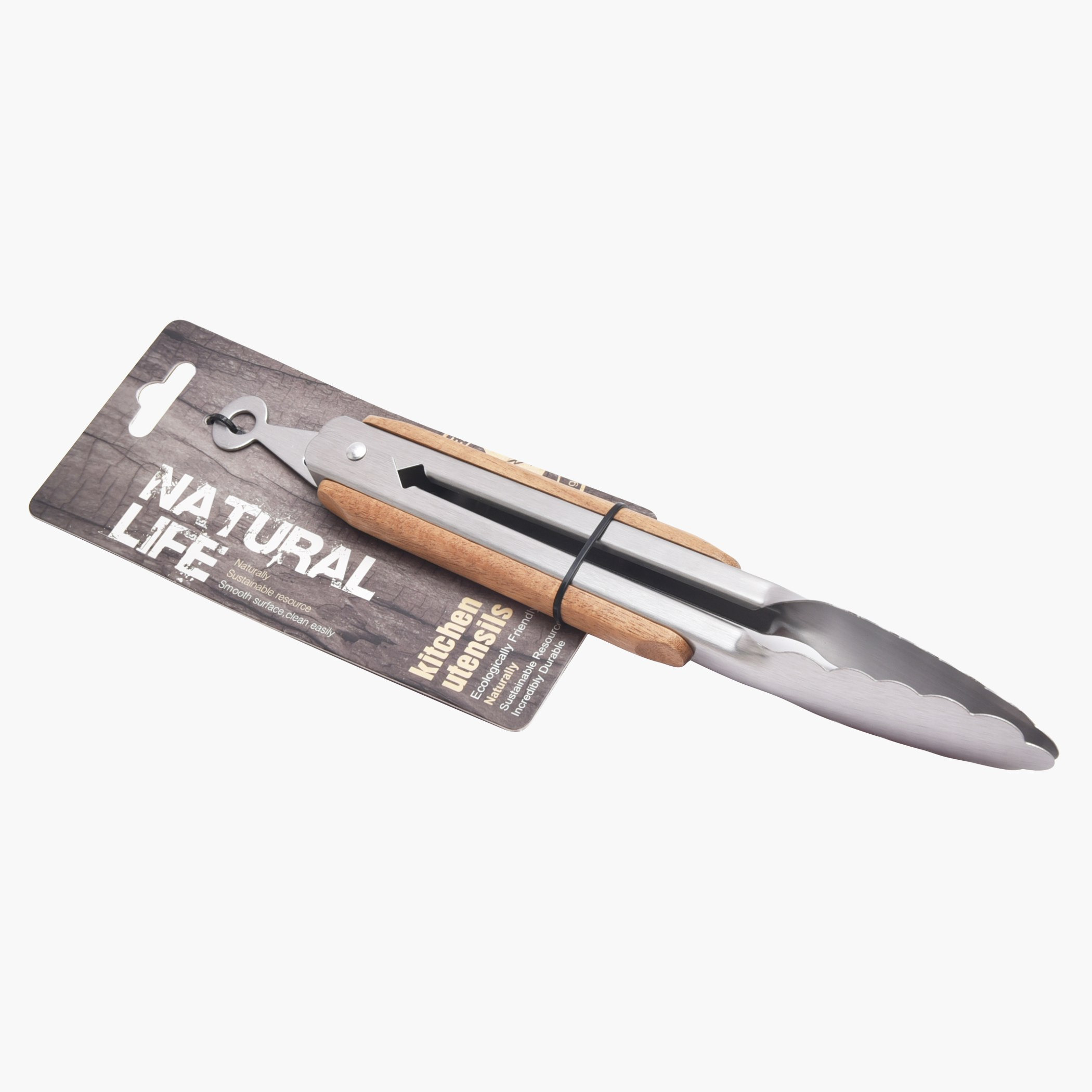 Natural Life Food Tong with Wood Handle-hbxhomeware-hbxkitchen-image-1