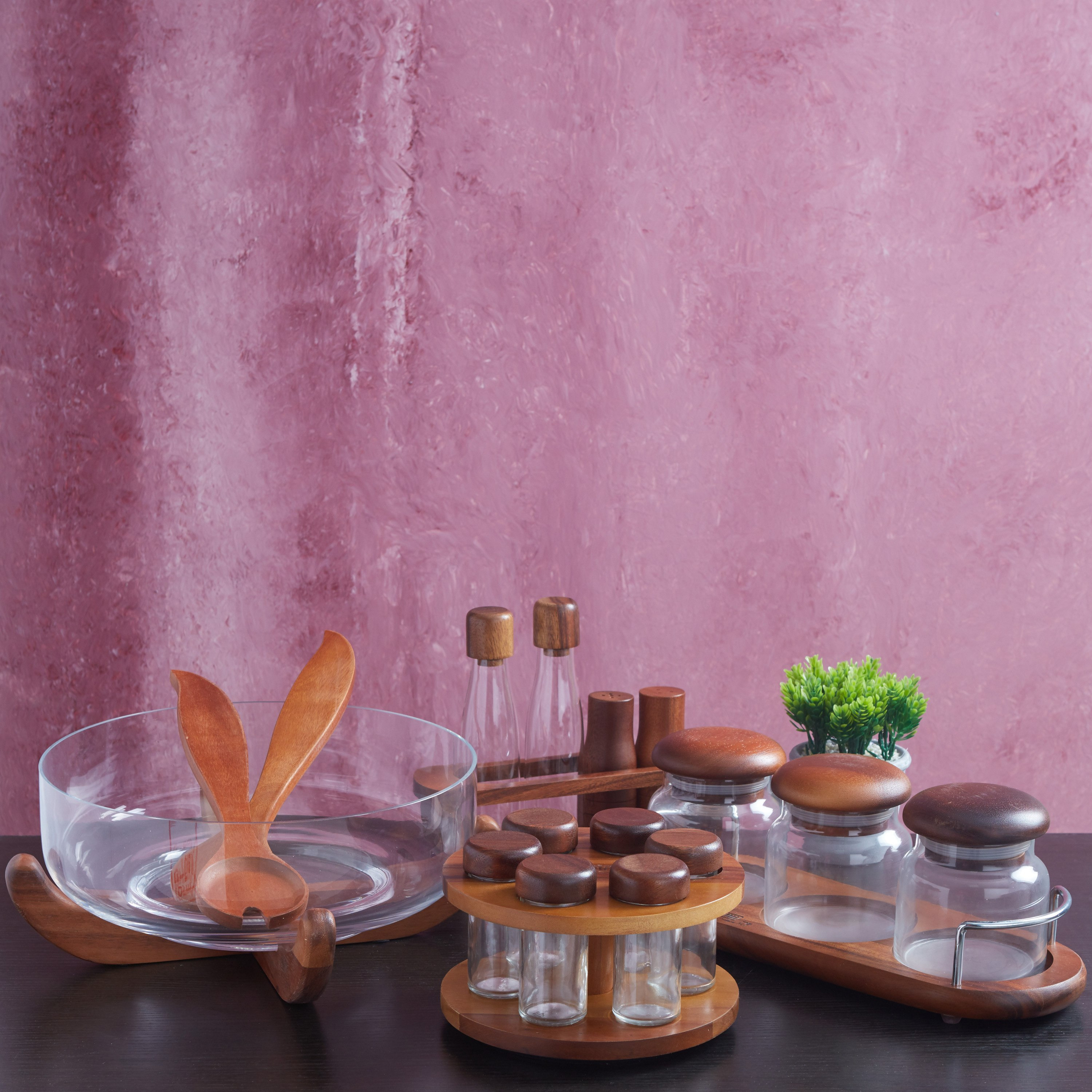 طقم حاويات زجاجيّة مع حامل من بيلي - 4 قطع-hbxhomeware-hbxkitchen-image-4