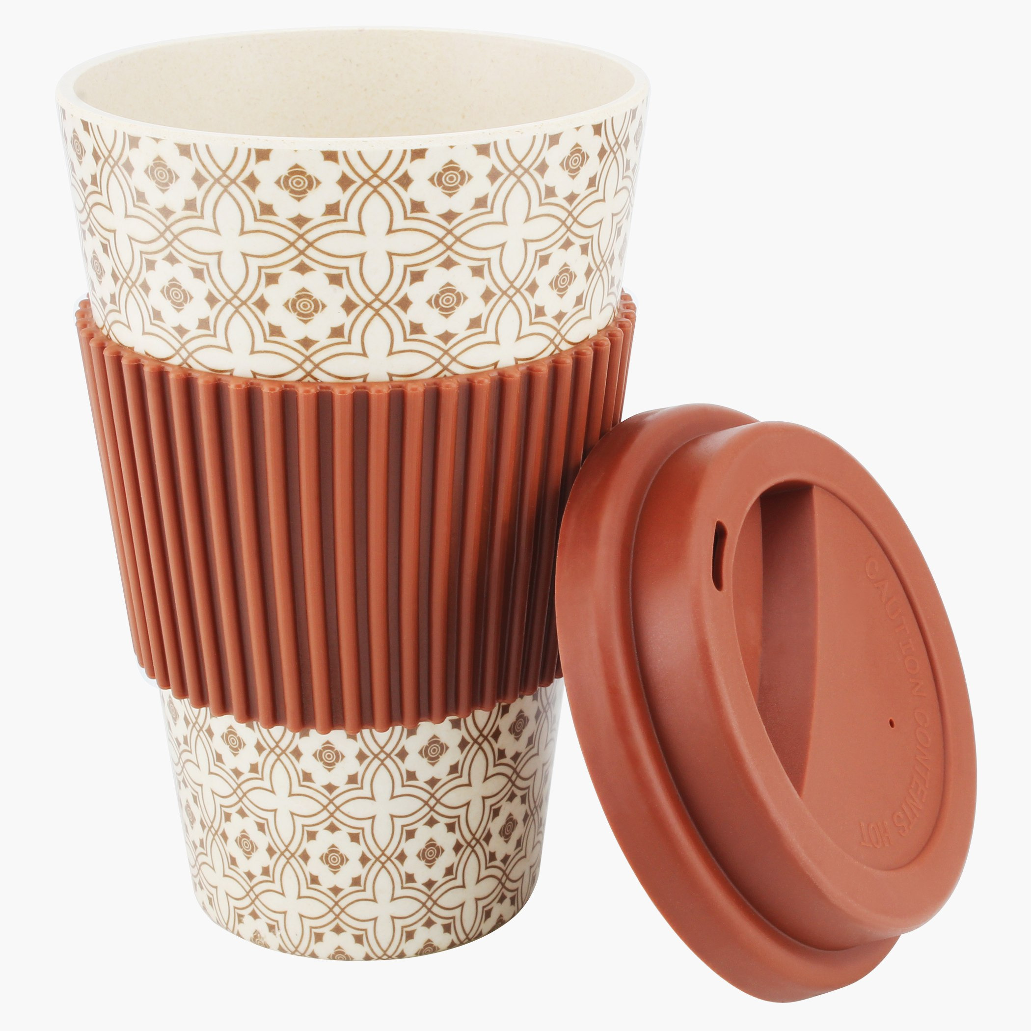 قدح من ألياف الخيزران بطبعات وغطاء - 9x9x14 سم-hbxdecorandfurnishings-tabletop-crockery-image-2