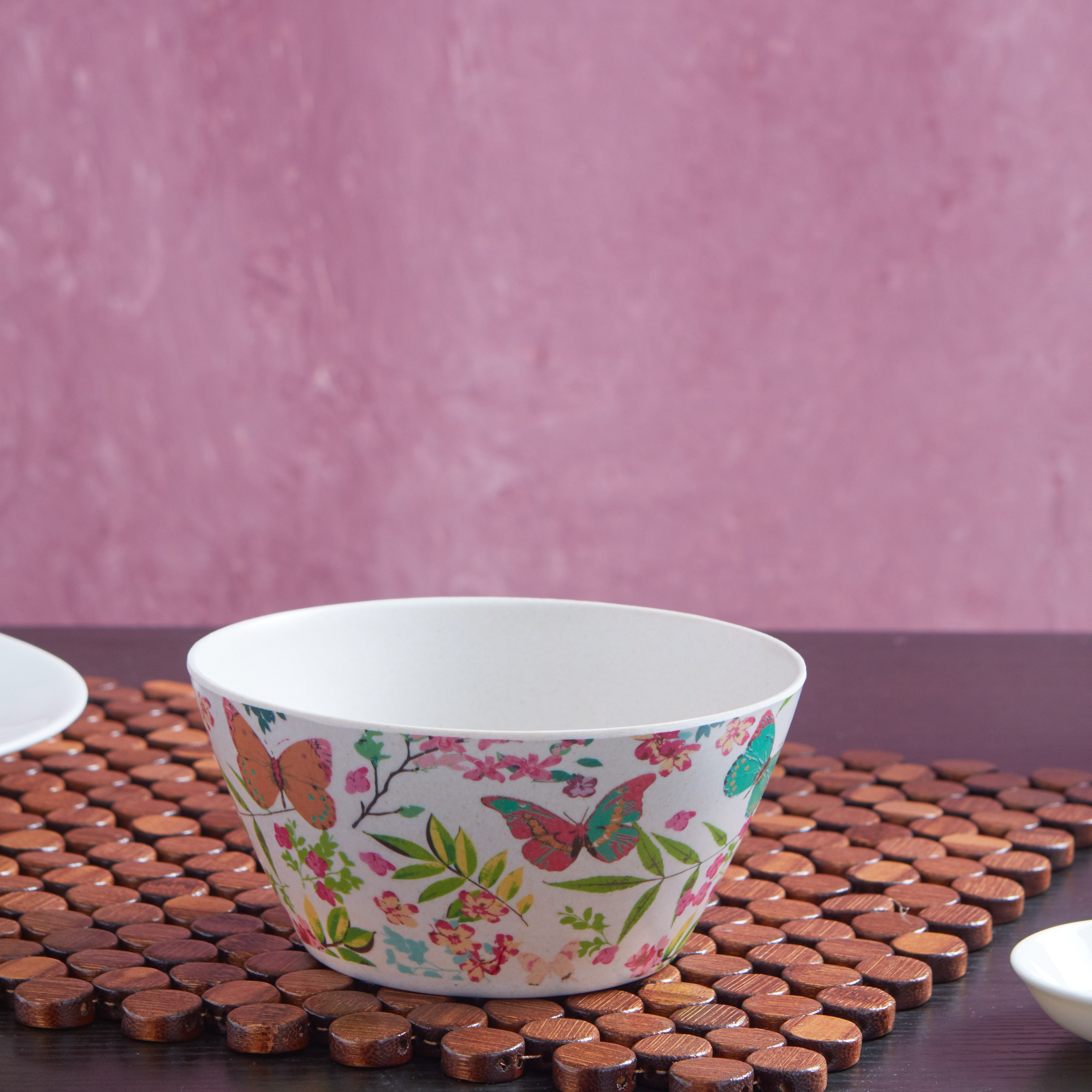 وعاء من ألياف الخيرزان بطبعات - 15 سم-hbxdecorandfurnishings-tabletop-serveware-image-1