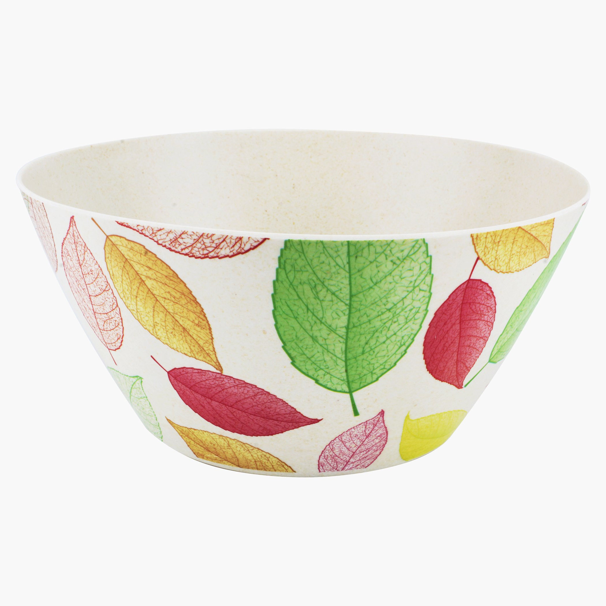 Bamboo Fibre Leaf Print Bowl - 15 cm-hbxdecorandfurnishings-tabletop-serveware-image-1