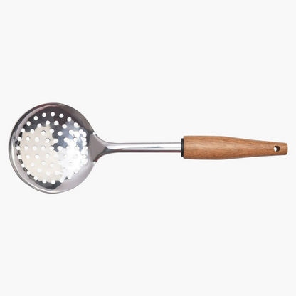 Stainless Steel Skimmer with Acacia Wood Handle